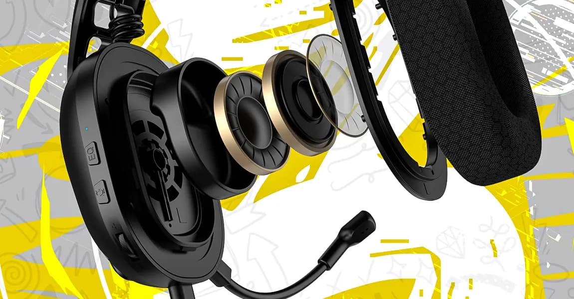 Игровая гарнитура Hator Hyperpunk 3 Hi-Res (Black) (ESH10) (UA)