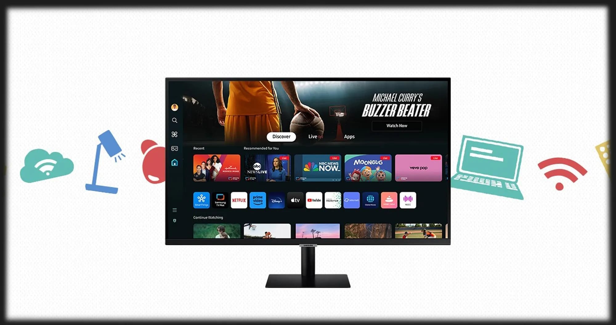 Монитор Samsung 32" Smart M7 M70D UHD