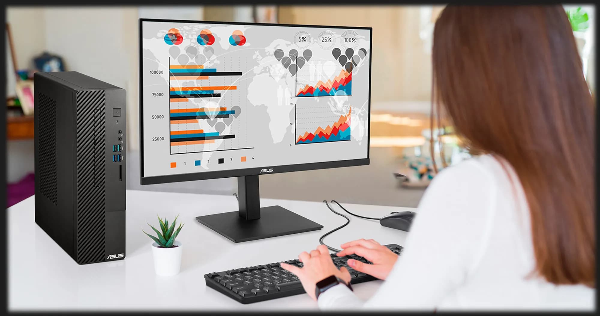 Монитор Asus 23.8" VA24DQFS IPS 100Hz 90LM0540-B01371 (UA)