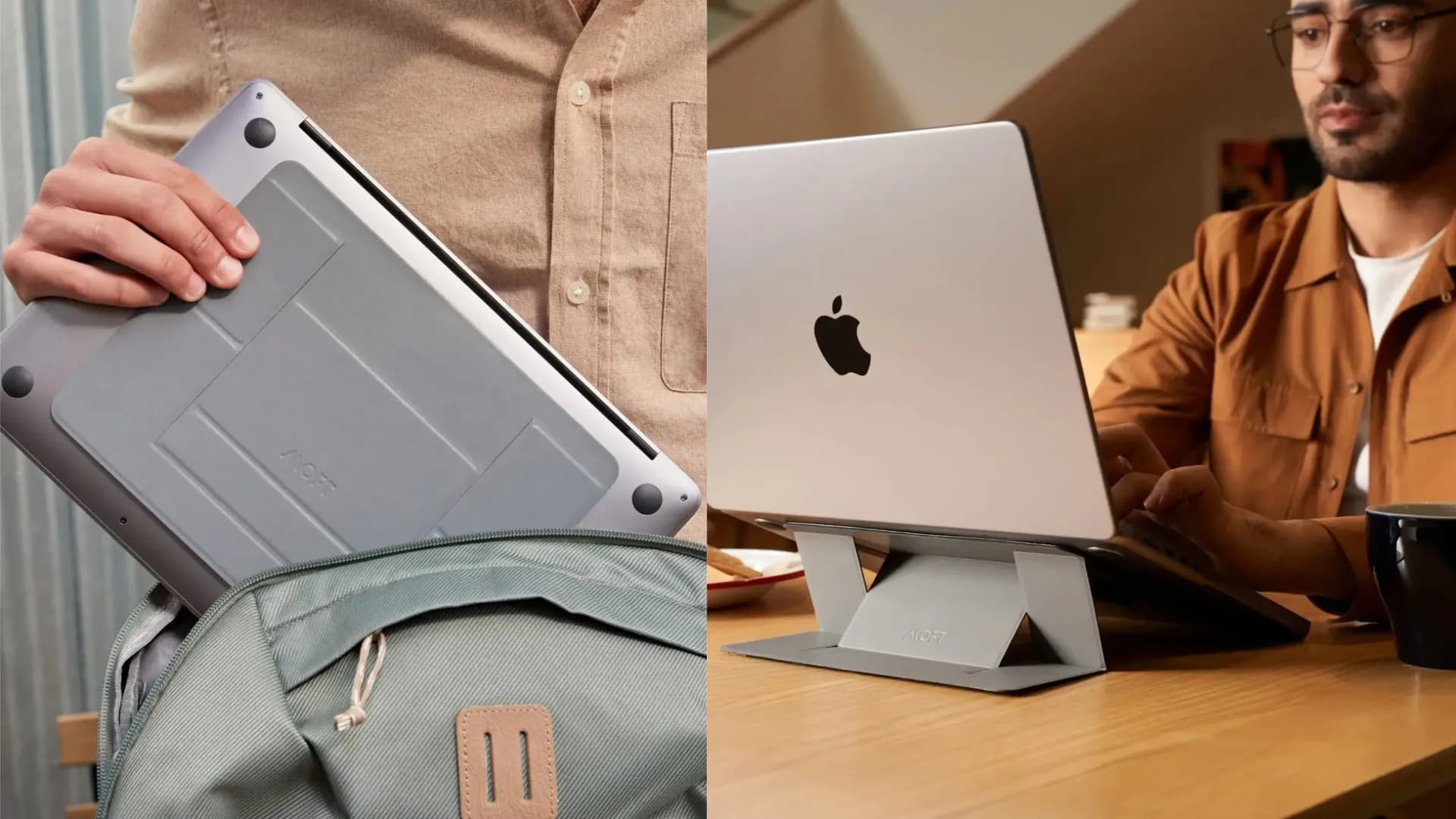 Клейкая подставка MOFT Laptop Stand (Black)