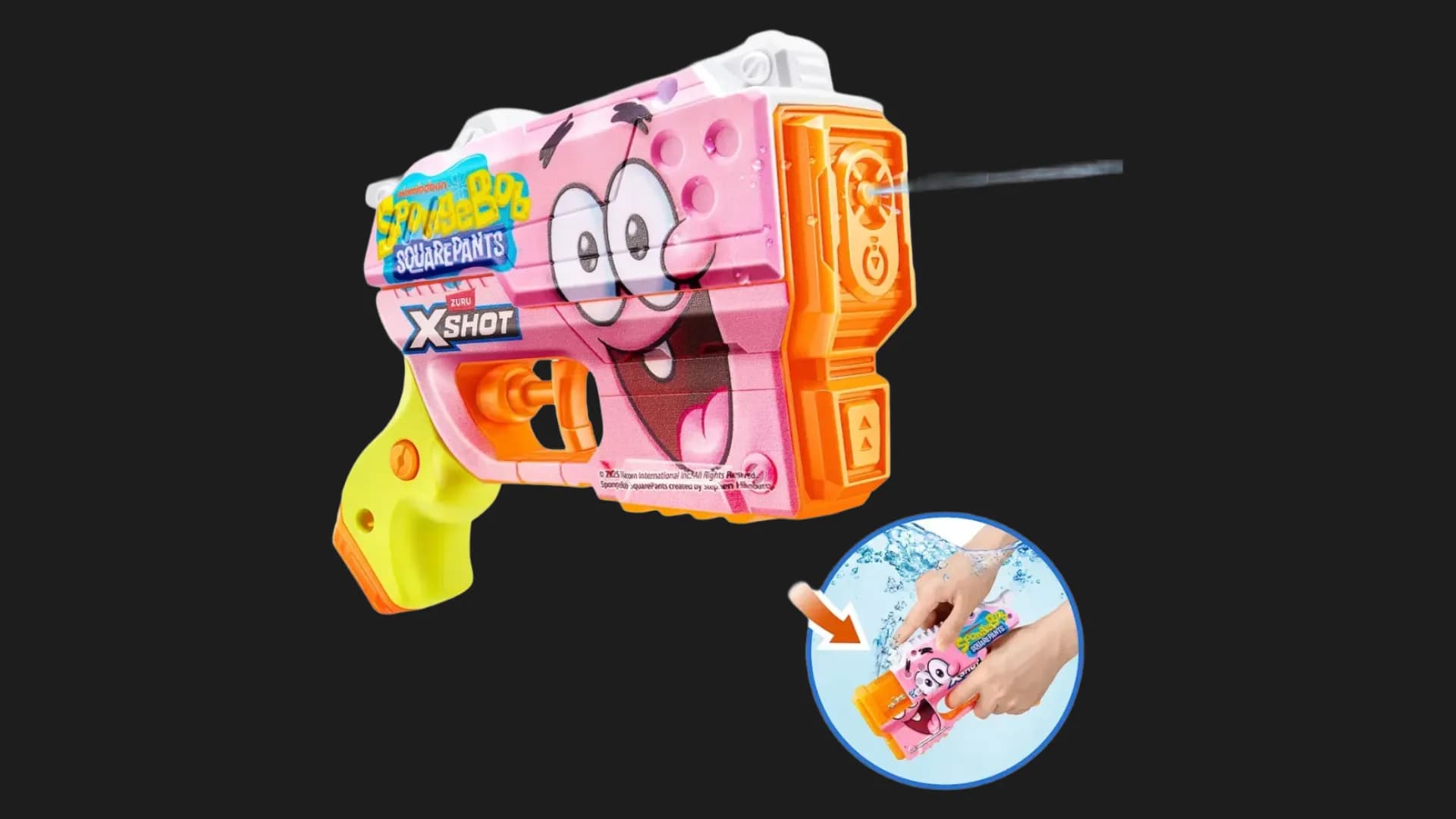 Водяной бластер X-Shot Fast Fill Spongebob (Pink) (118199B)