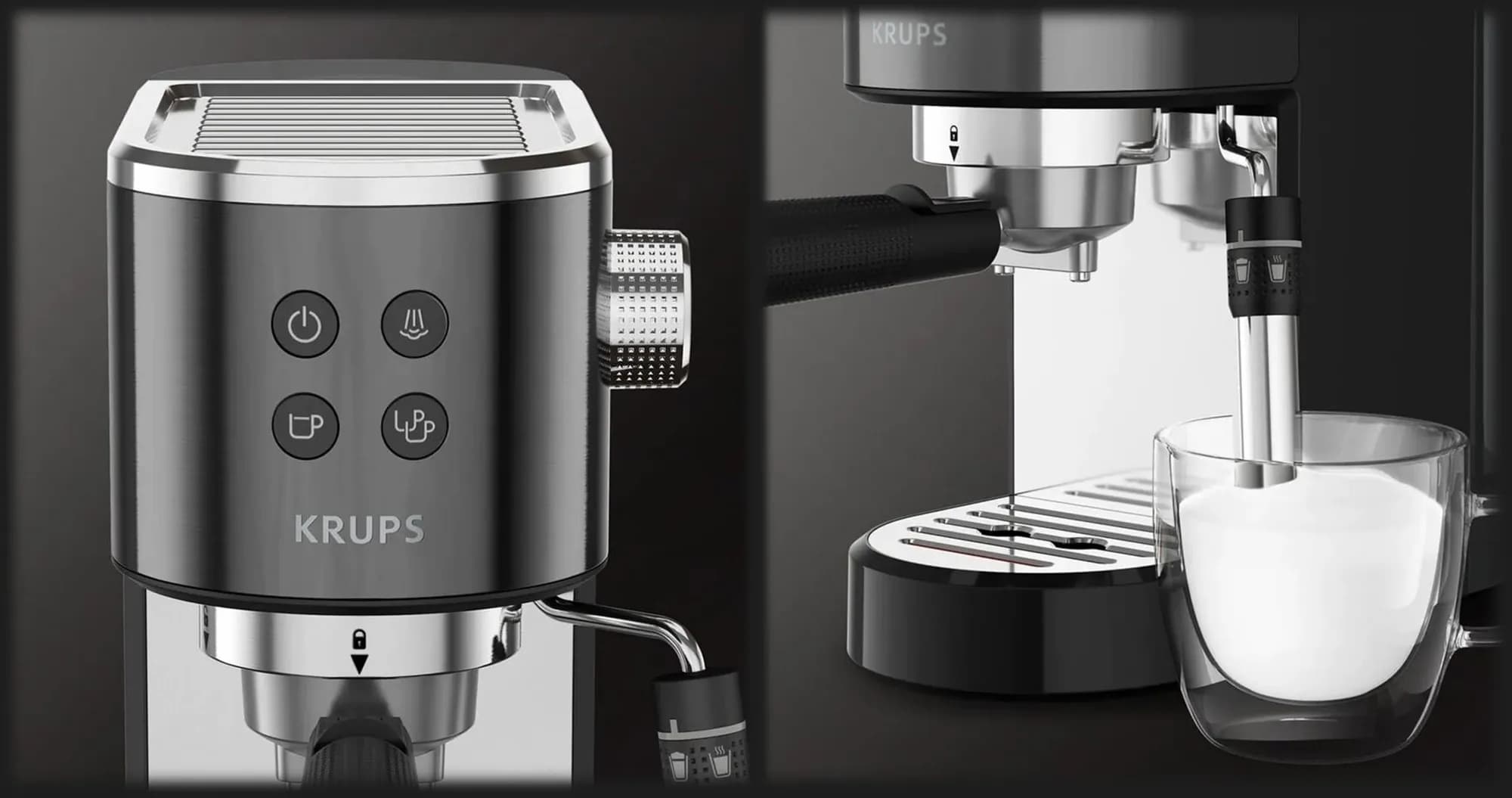 Рожковая кофеварка Krups Virtuoso+ (Black)