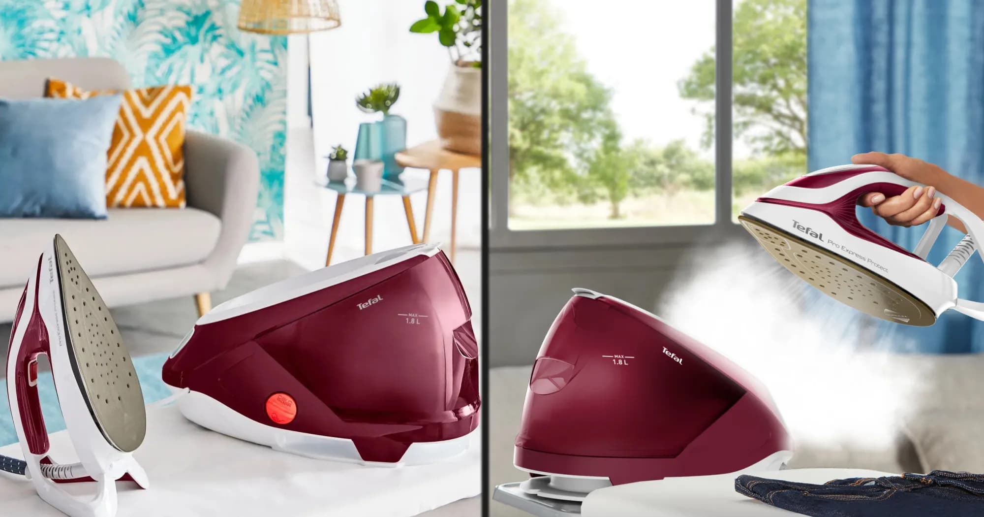 Парогенератор Tefal Pro Express Protect (GV9220E0) (White/Red)