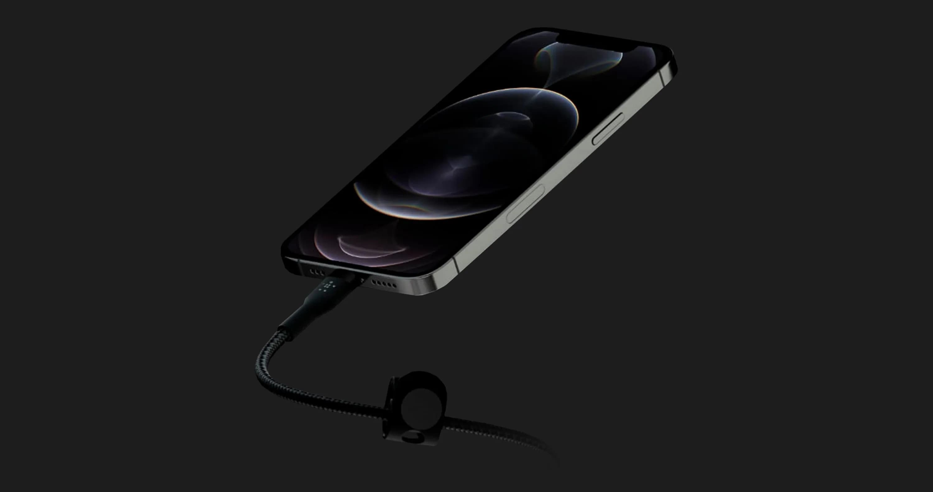 Кабель Belkin Braided Silicone Lightning 1m (Black)