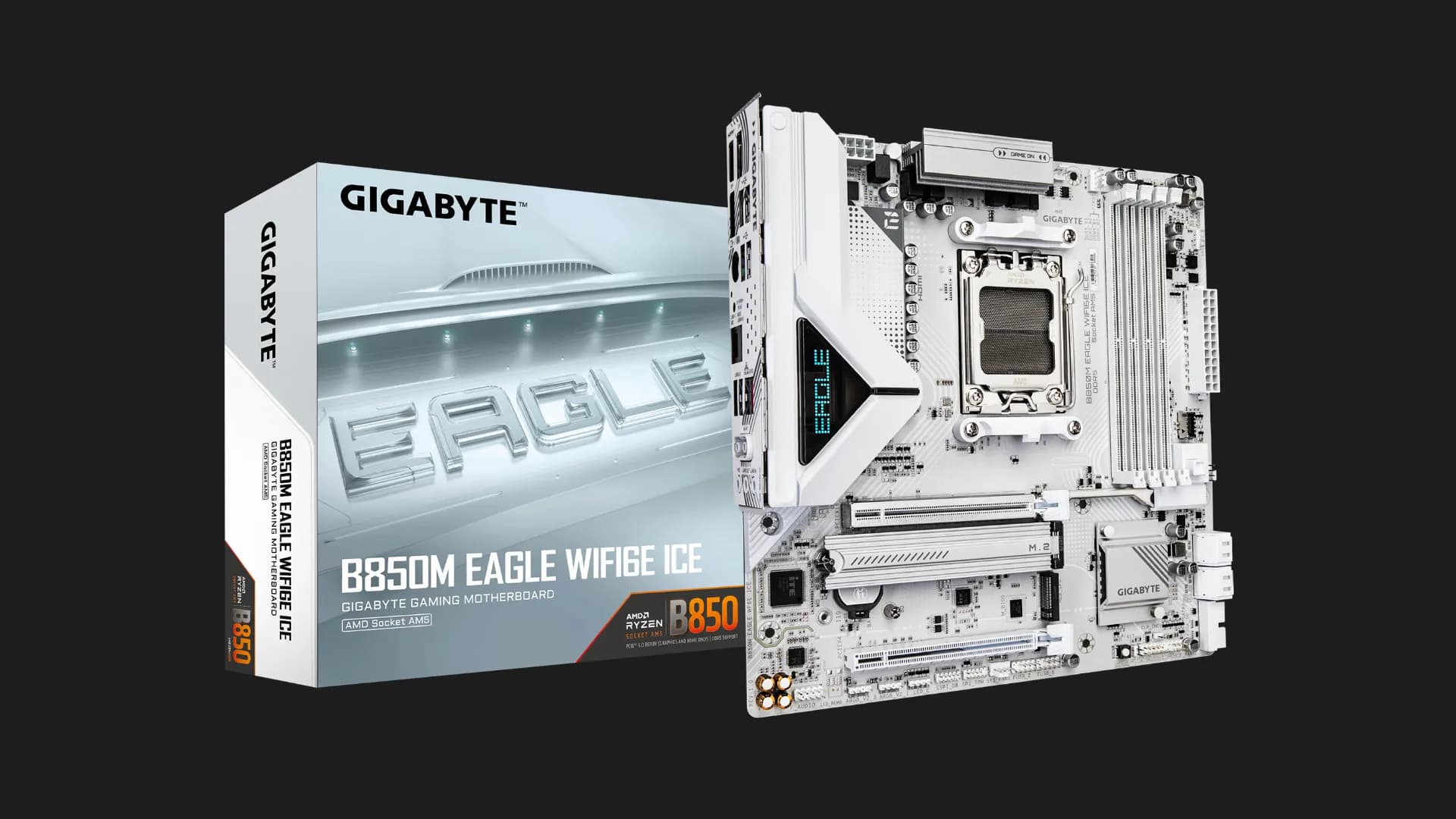 Материнская плата GIGABYTE B850M EAGLE WIFI6E ICE (B850M EAGLE WF6E ICE)