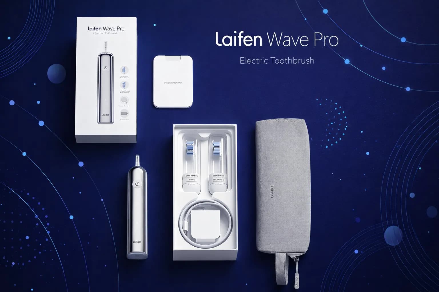 Зубная электрощетка Laifen Wave PRO Steel (Silver) (1TB92-S-XX-SS-002)