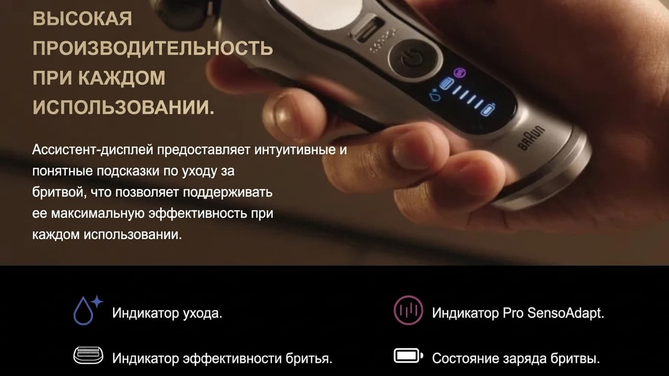 Электрическая бритва Braun Series 9 Pro+ 9610s Wet&Dry (Black)