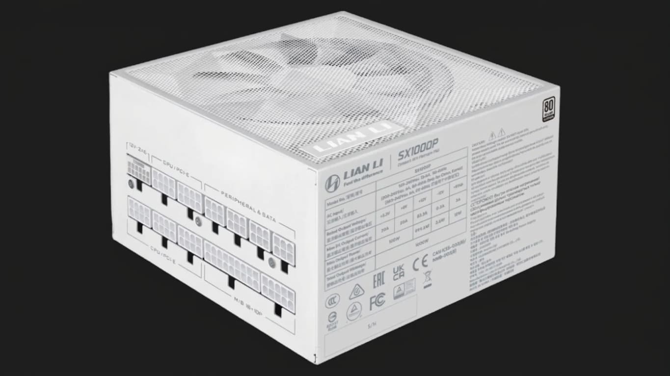 Блок питания Lian Li SX1000P (White) (EU) Cord 1000W (G9P.SX1000P.W000.EU)