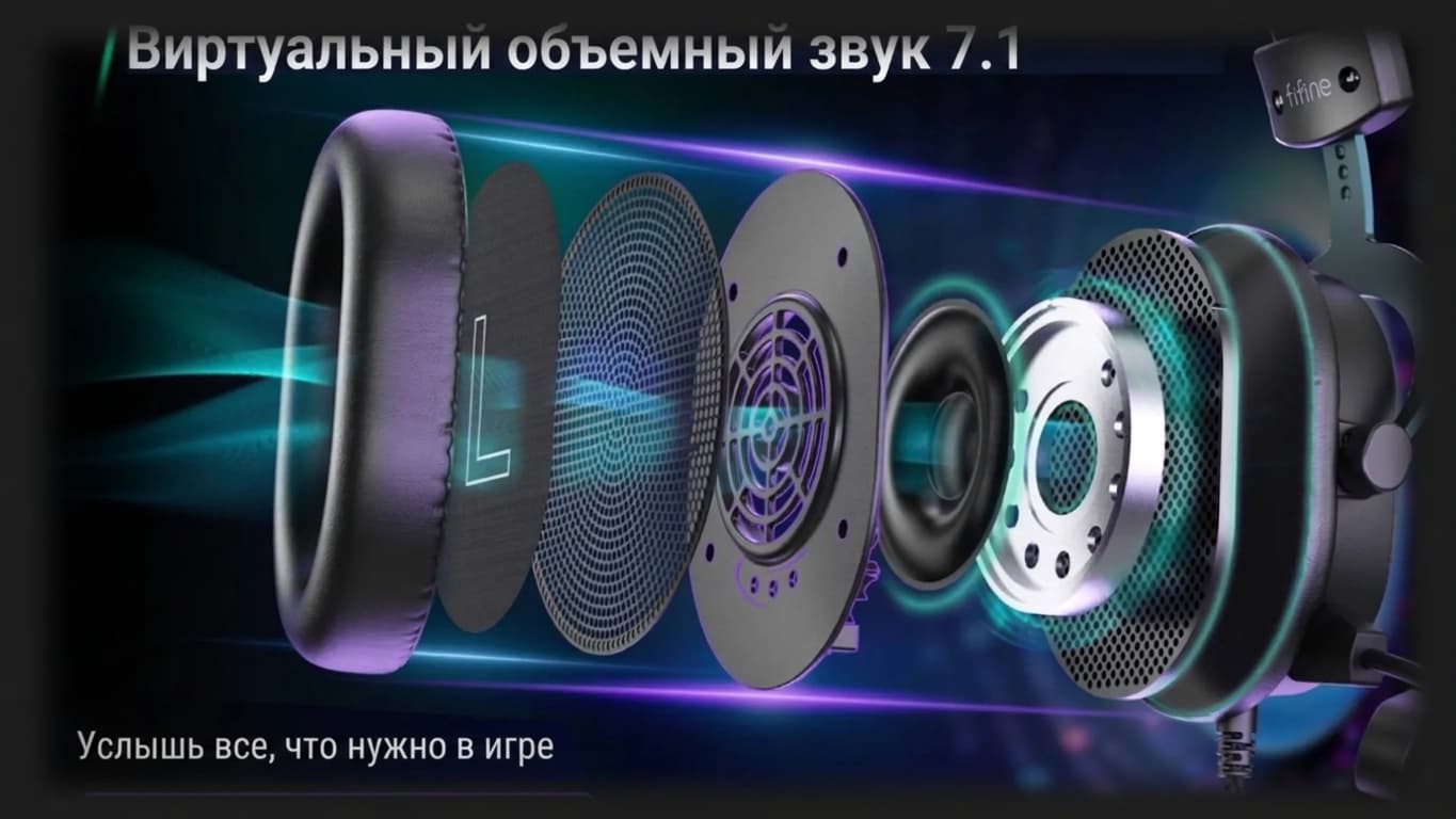 Игровая гарнитура Fifine H9 (Black) (UA)