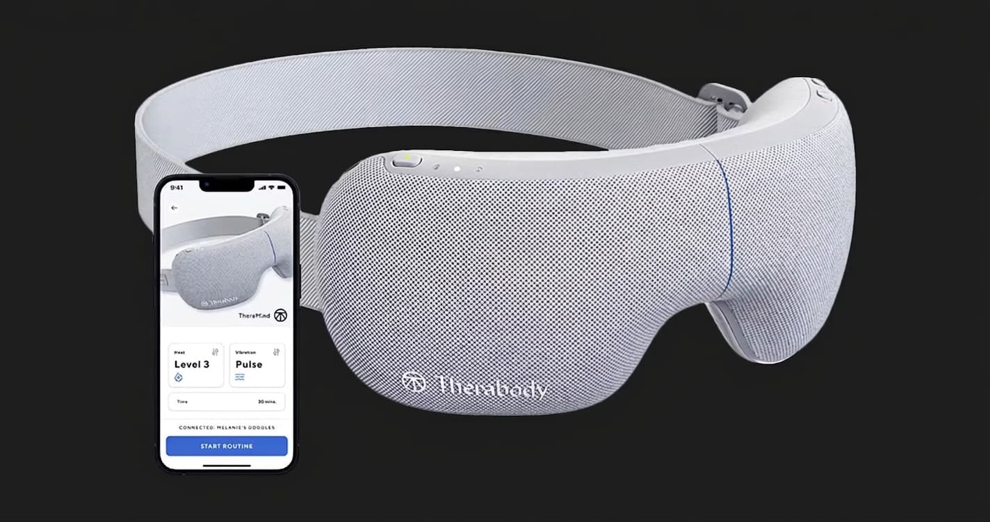 Умные массажные очки для глаз SmartGoggles (White)