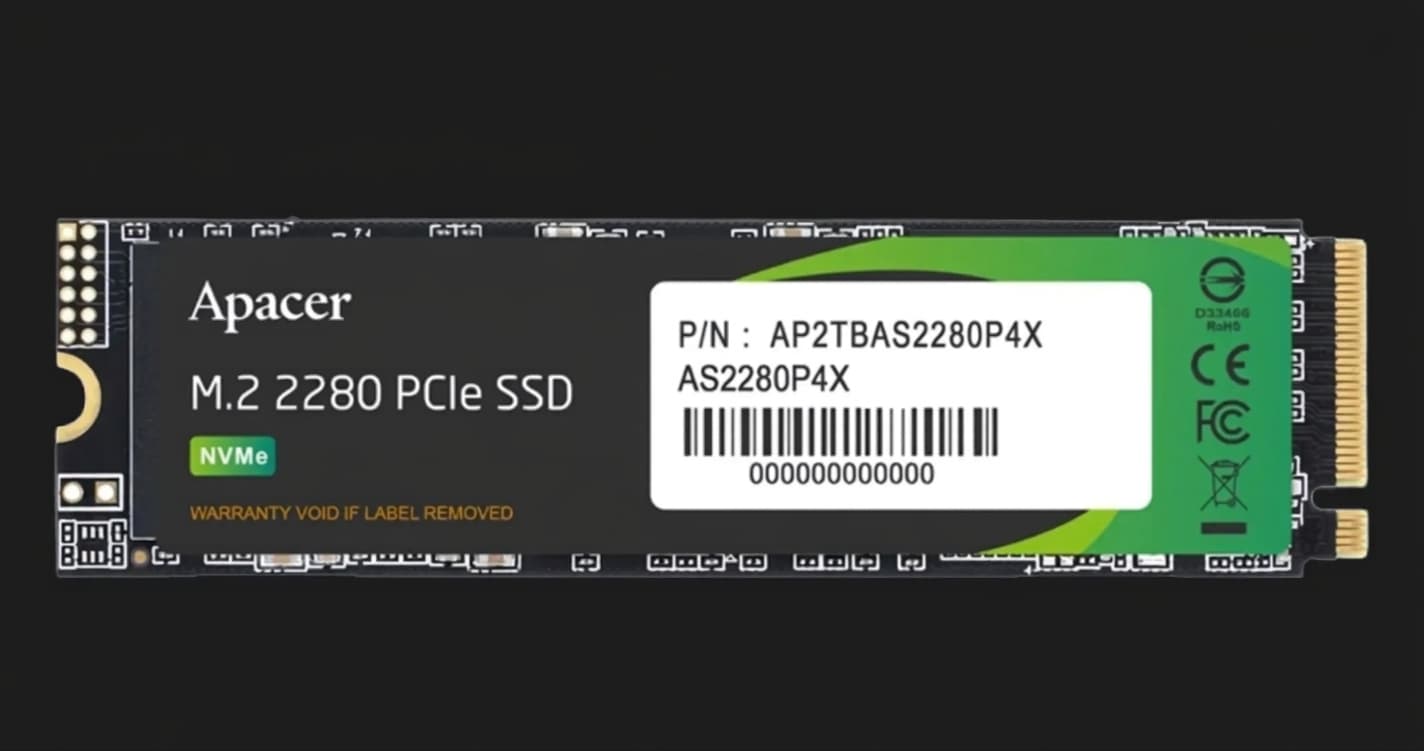 Накопитель SSD Apacer AS2280P4X 256GB NVMe PCIe 3.0 (AP256GAS2280P4X-1)