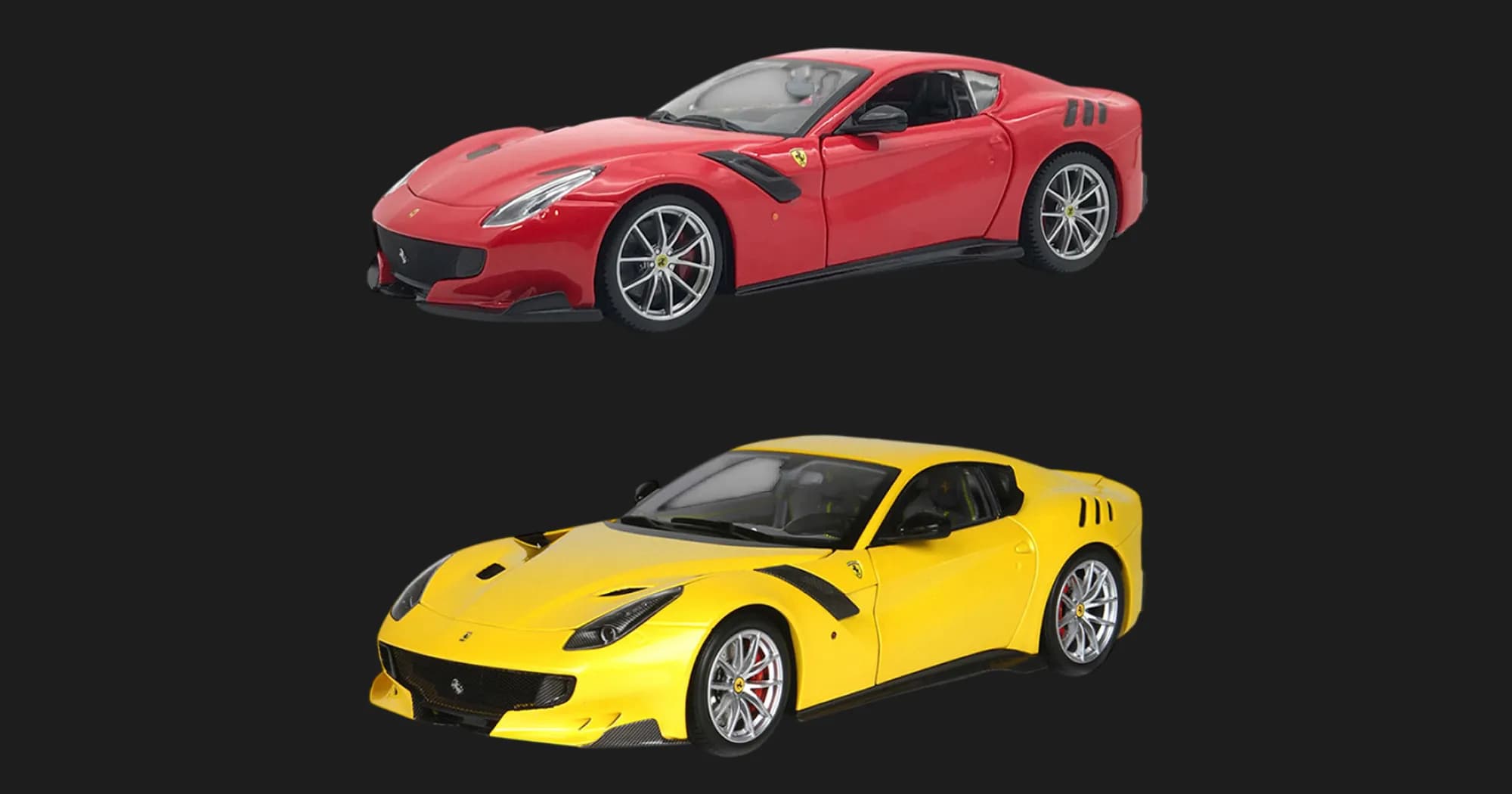Автомодель Bburago — Ferrari F12Tdf в ассортименте, 1:24 (Yellow, Red) (18-26021)