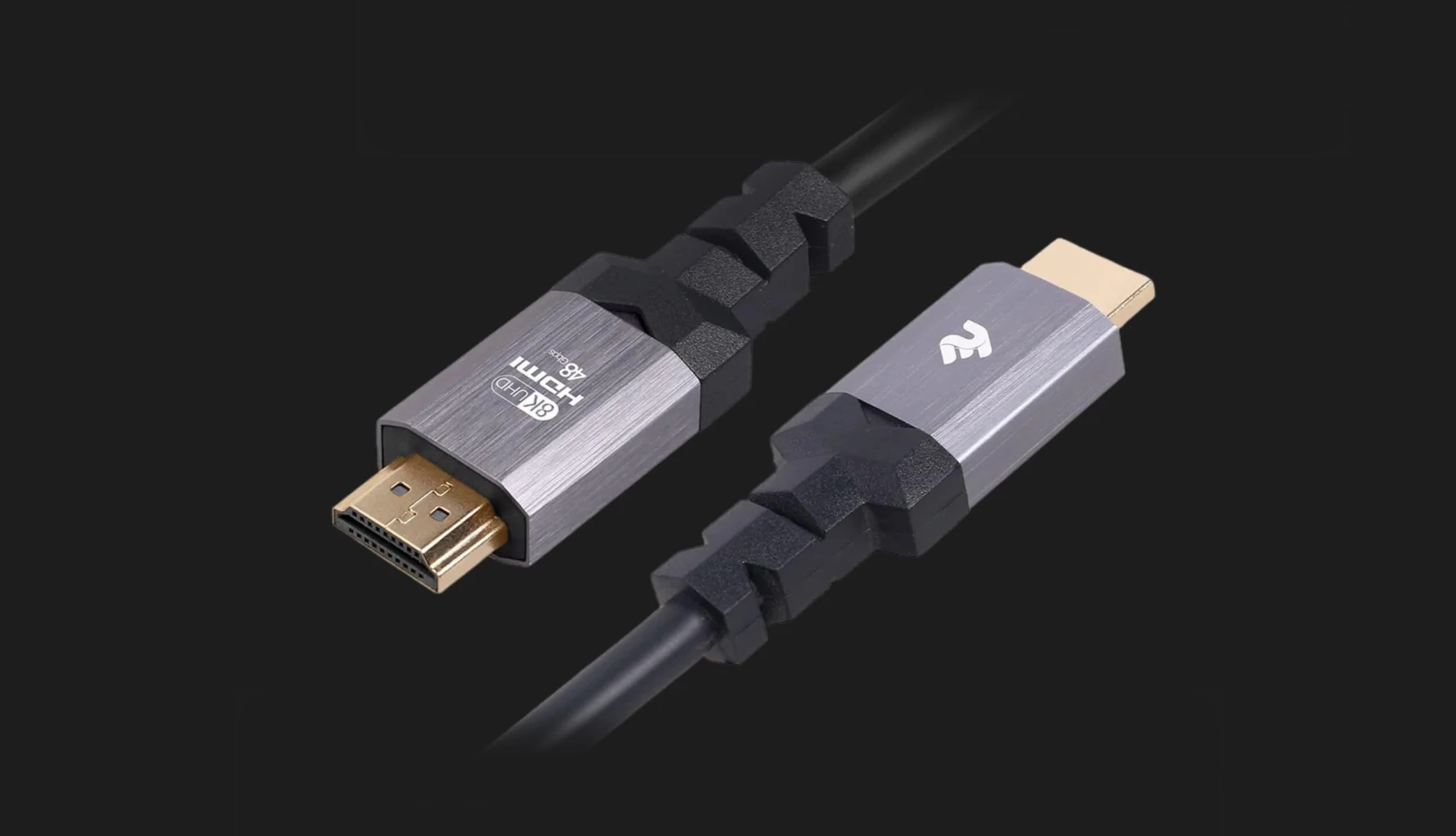 Кабель 2Е HDMI 2.1 (AM/AM) 4K/120Hz, 8K/60Hz 48Gbps, Ultra High Speed, 1.8м, (Black)