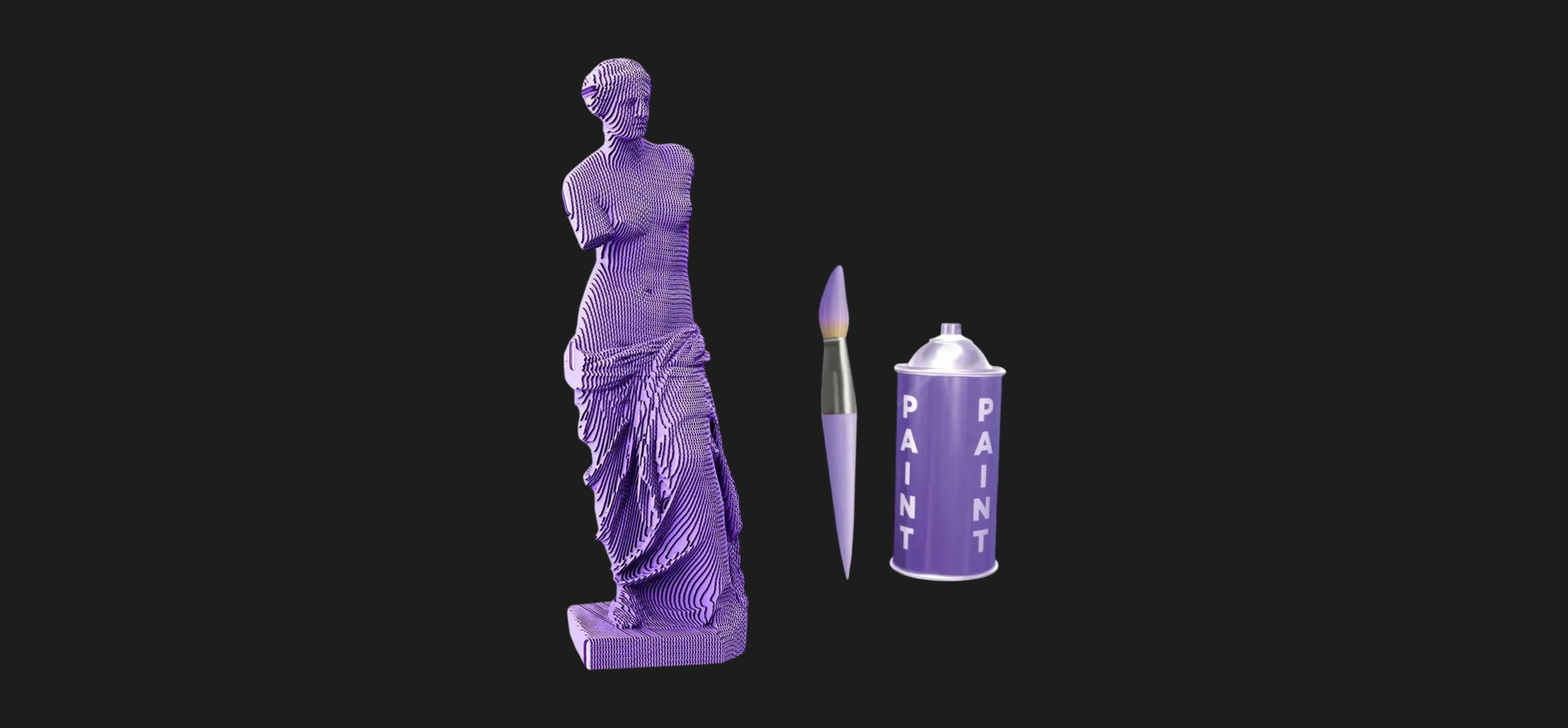 Картонный 3D пазл-конструктор Cartonic Статуя Венеры Милосской (Venus de Milo) (CARTVENUS)