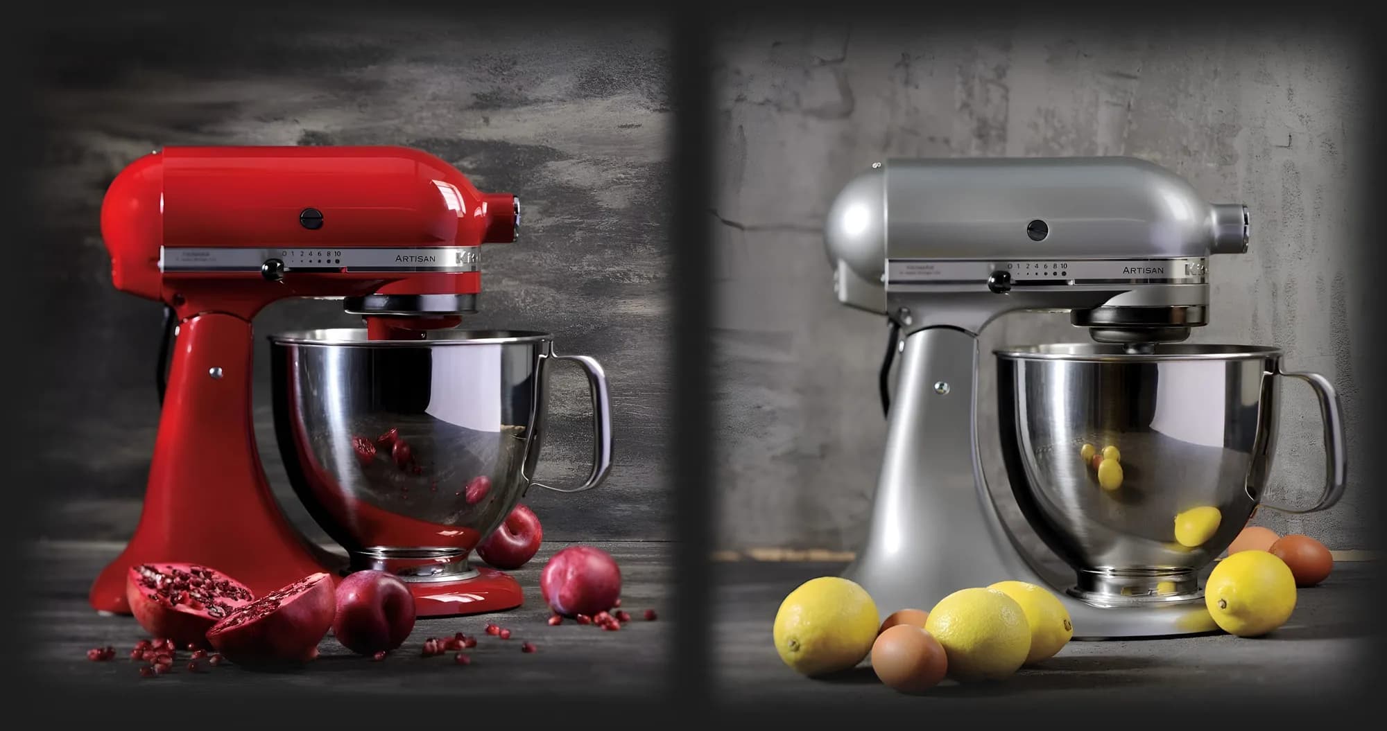 Планетарный миксер KitchenAid Artisan 4,3 л с откидным блоком (Chrome)