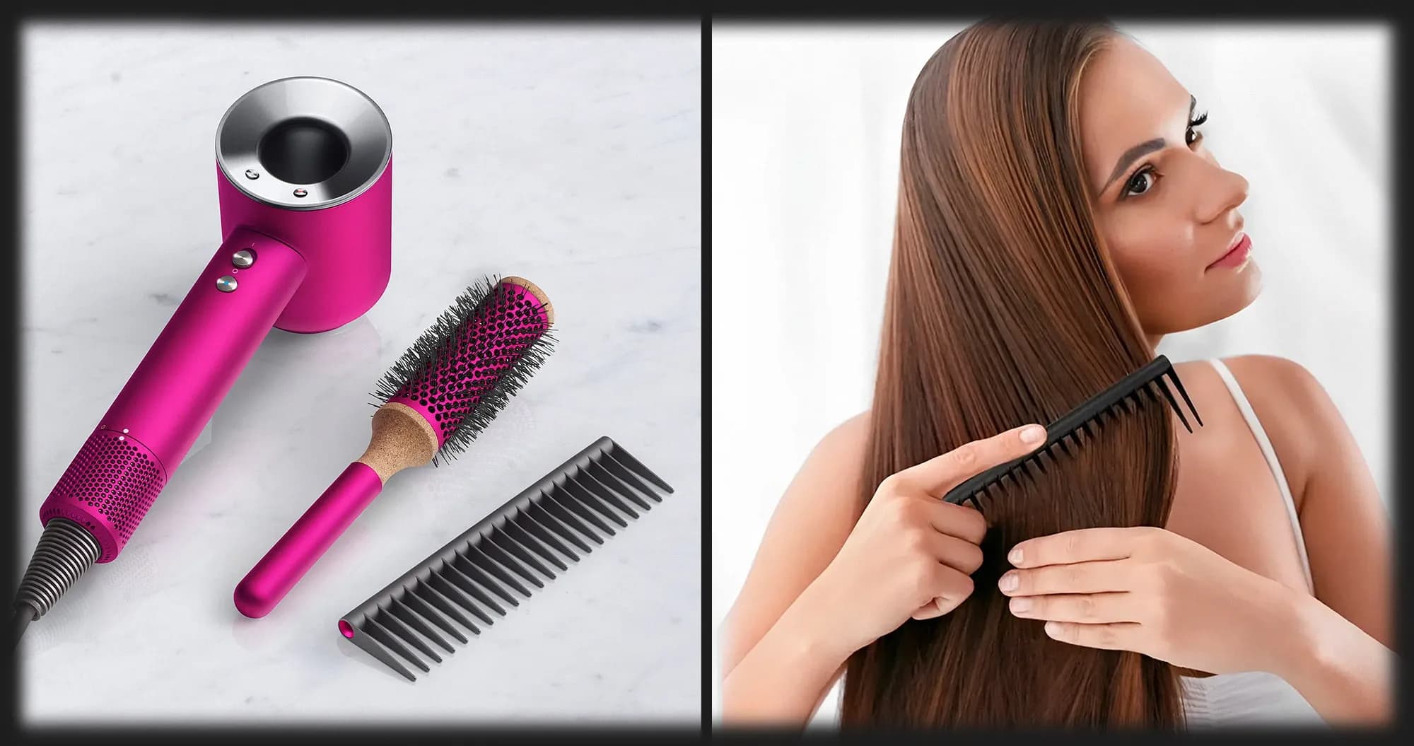 Расческа Dyson Designed Detangling Comb (Black/Nickel)