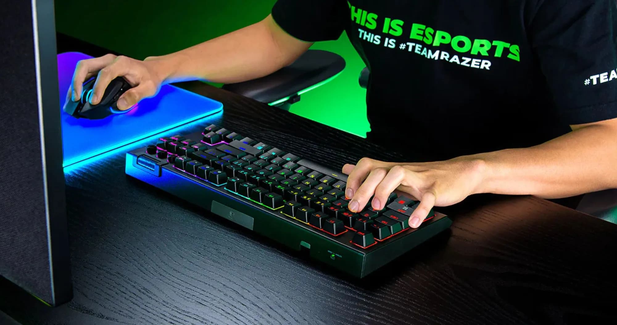 Клавиатура механическая RAZER BlackWidow V4 TKL, Hyperspeed (Black)