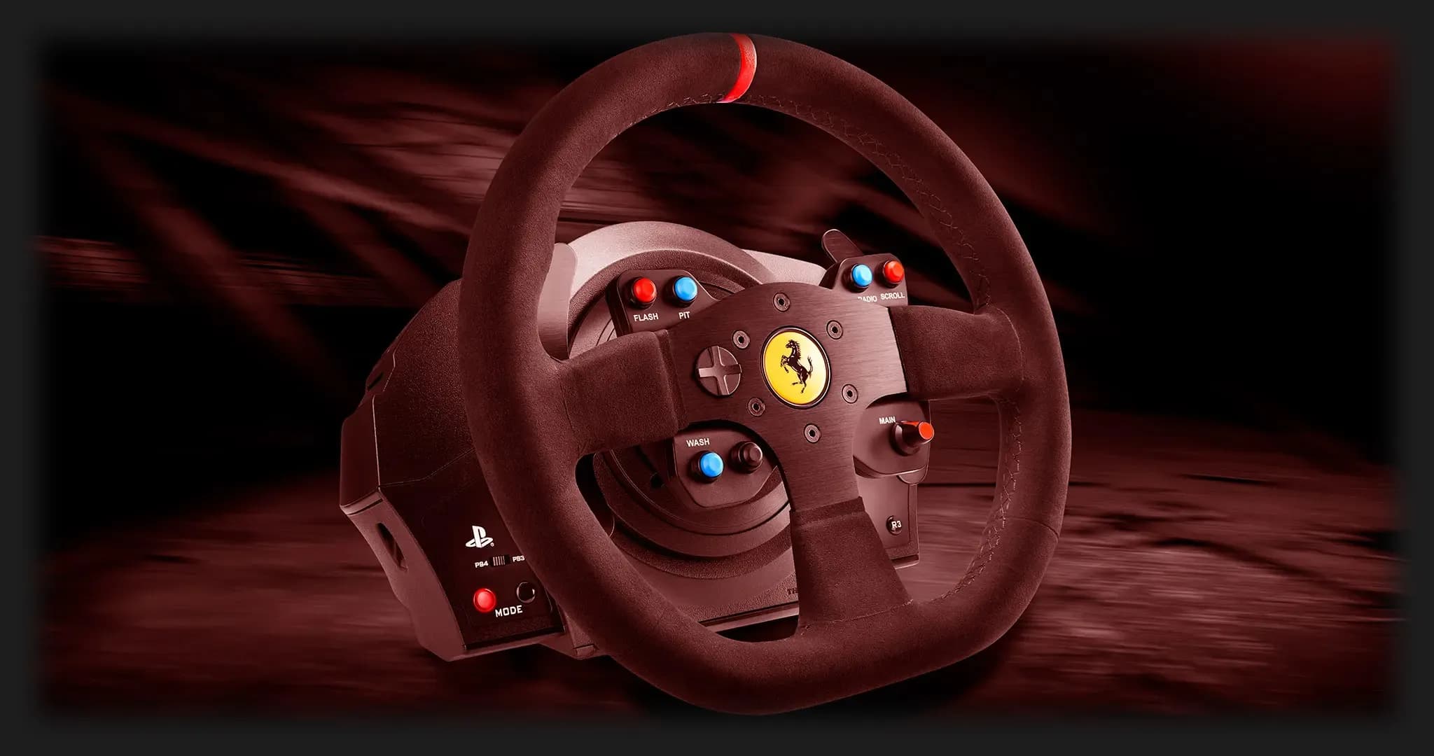 Комплект (руль, педали) Thrustmaster T300 Ferrari Integral RW Alcantara edition PS5/PC/PS4 (Black) (UA)