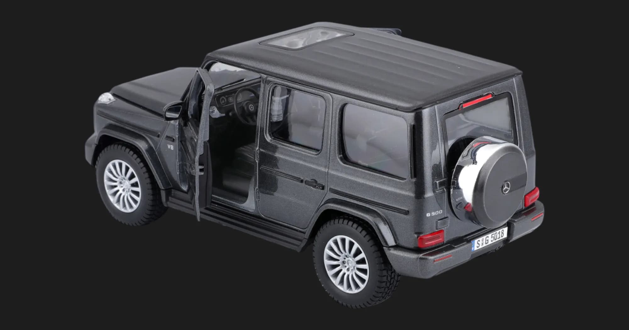 Автомодель Maisto 2019 Mercedez Benz G-Class AMG SUV, 1:24 (31531 dark grey)