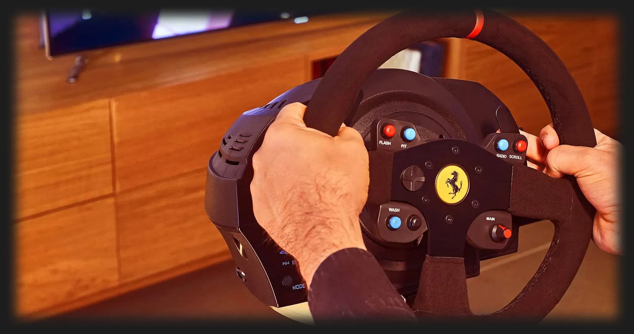 Комплект (руль, педали) Thrustmaster T300 Ferrari Integral RW Alcantara edition PS5/PC/PS4 (Black) (UA)