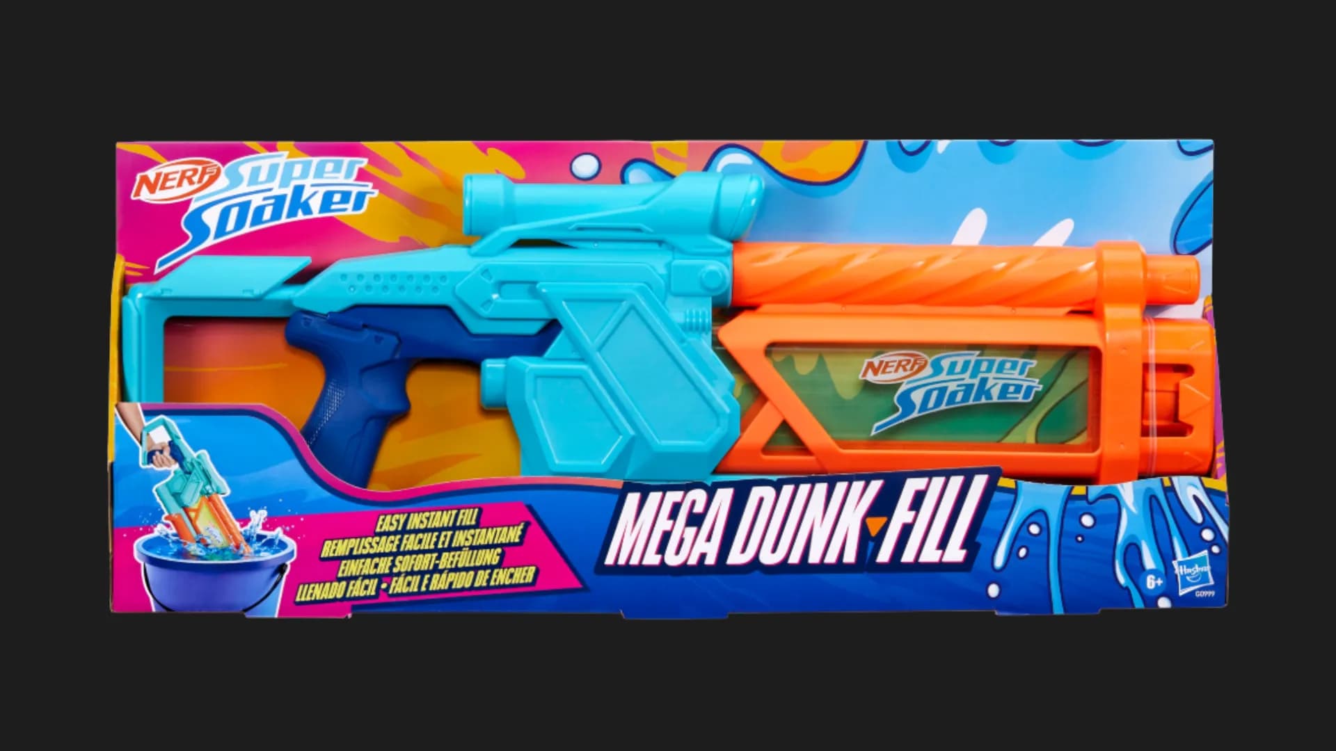 Водяной бластер Nerf Super Soaker Мега Данк Фил (G0999)