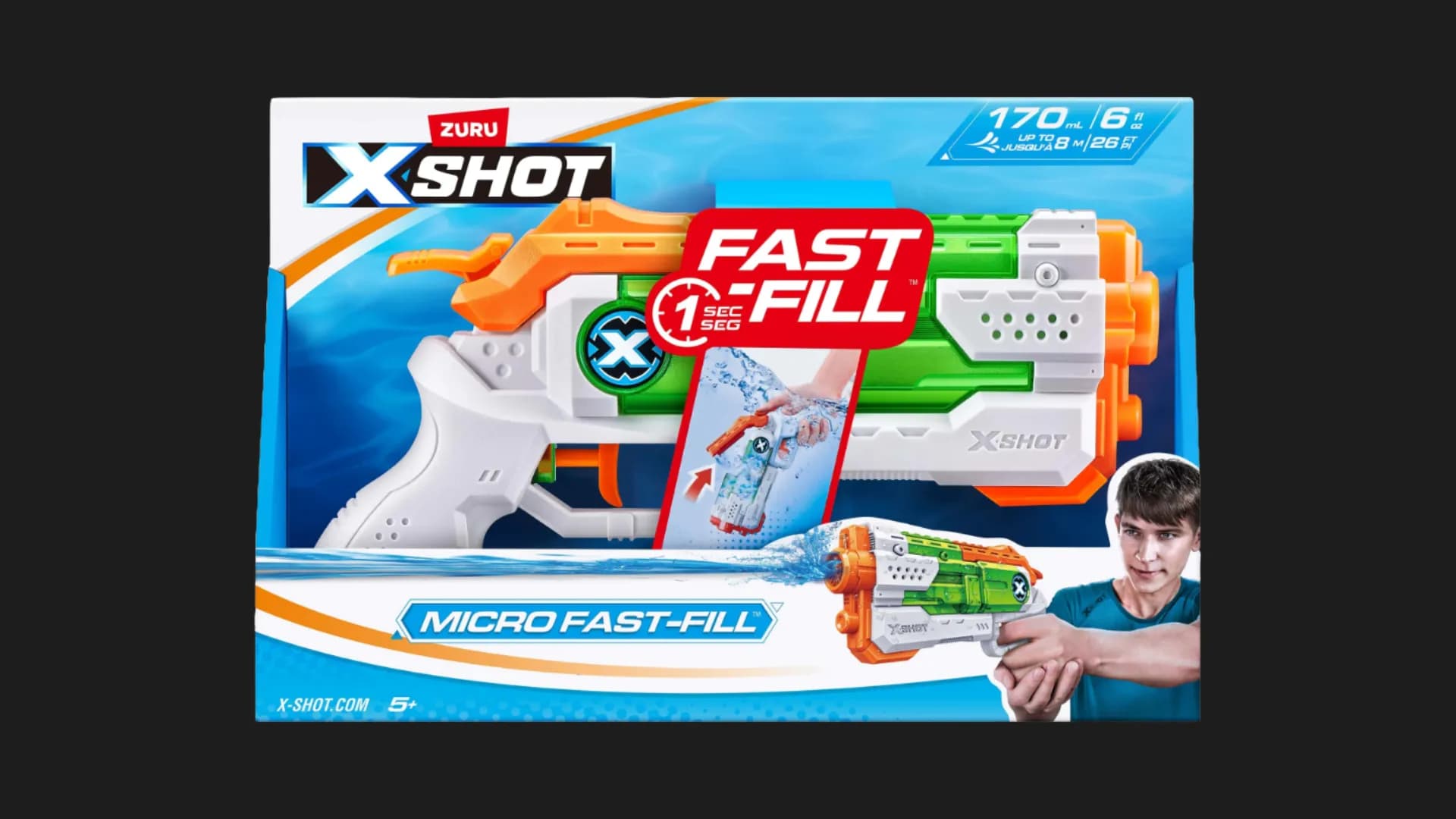 Водяной бластер X-Shot Warfare Fast Fill Small (56220R)