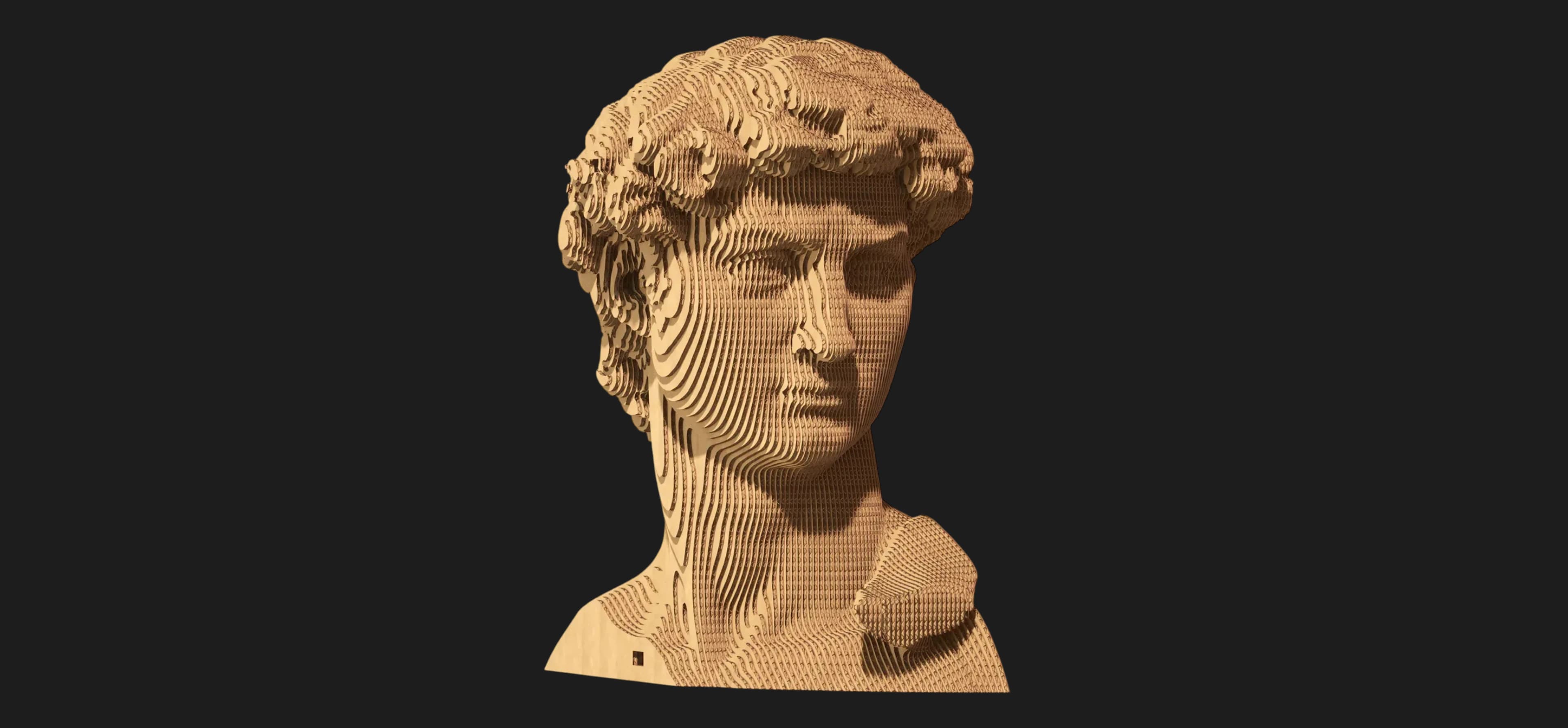 Картонный 3D пазл-конструктор Cartonic Давид (David) (CARTDAV)