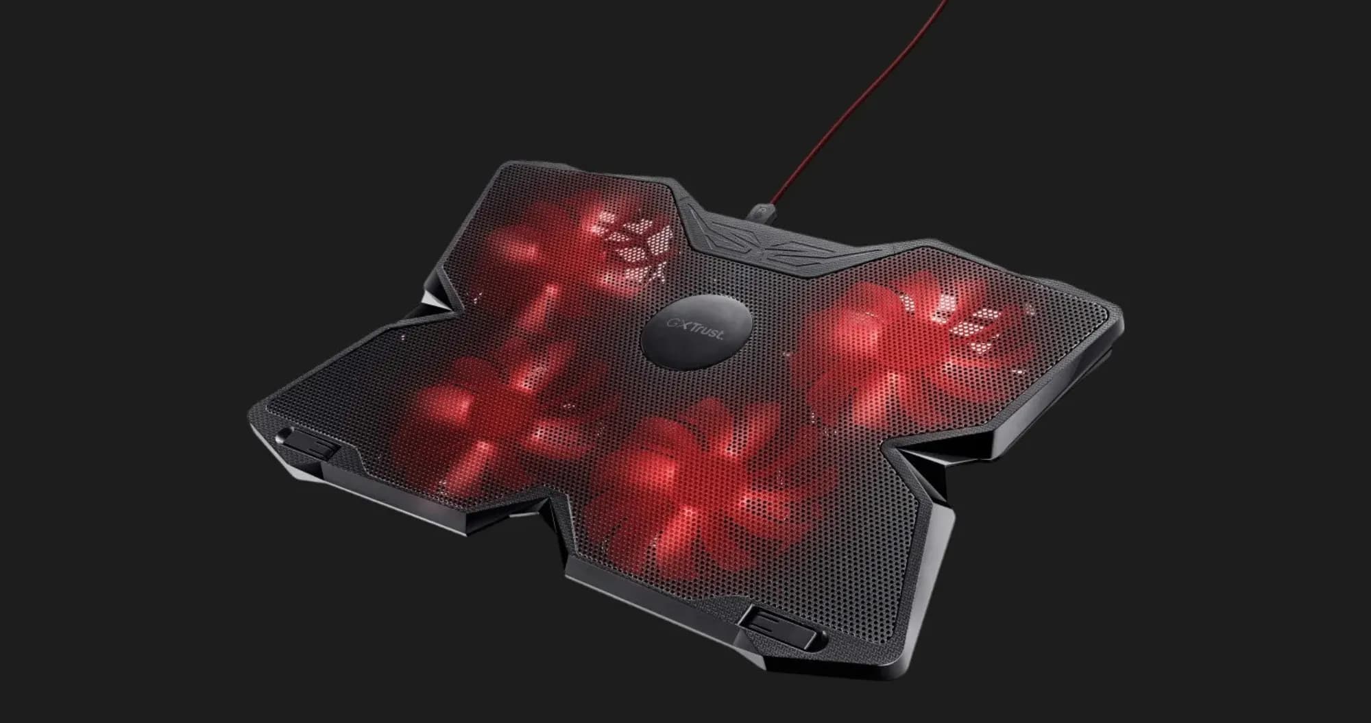 Подставка для ноутбука Trust GXT 278 Yozu Red LED 17.3" (Black)