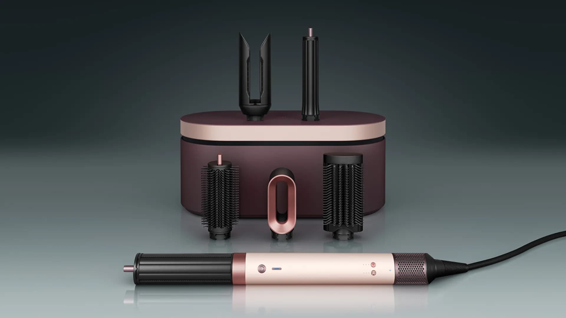Длинная цилиндрическая насадка Dyson Airwrap Coanda2x Curling Barrel - 30mm (Black/Jasper Plum)