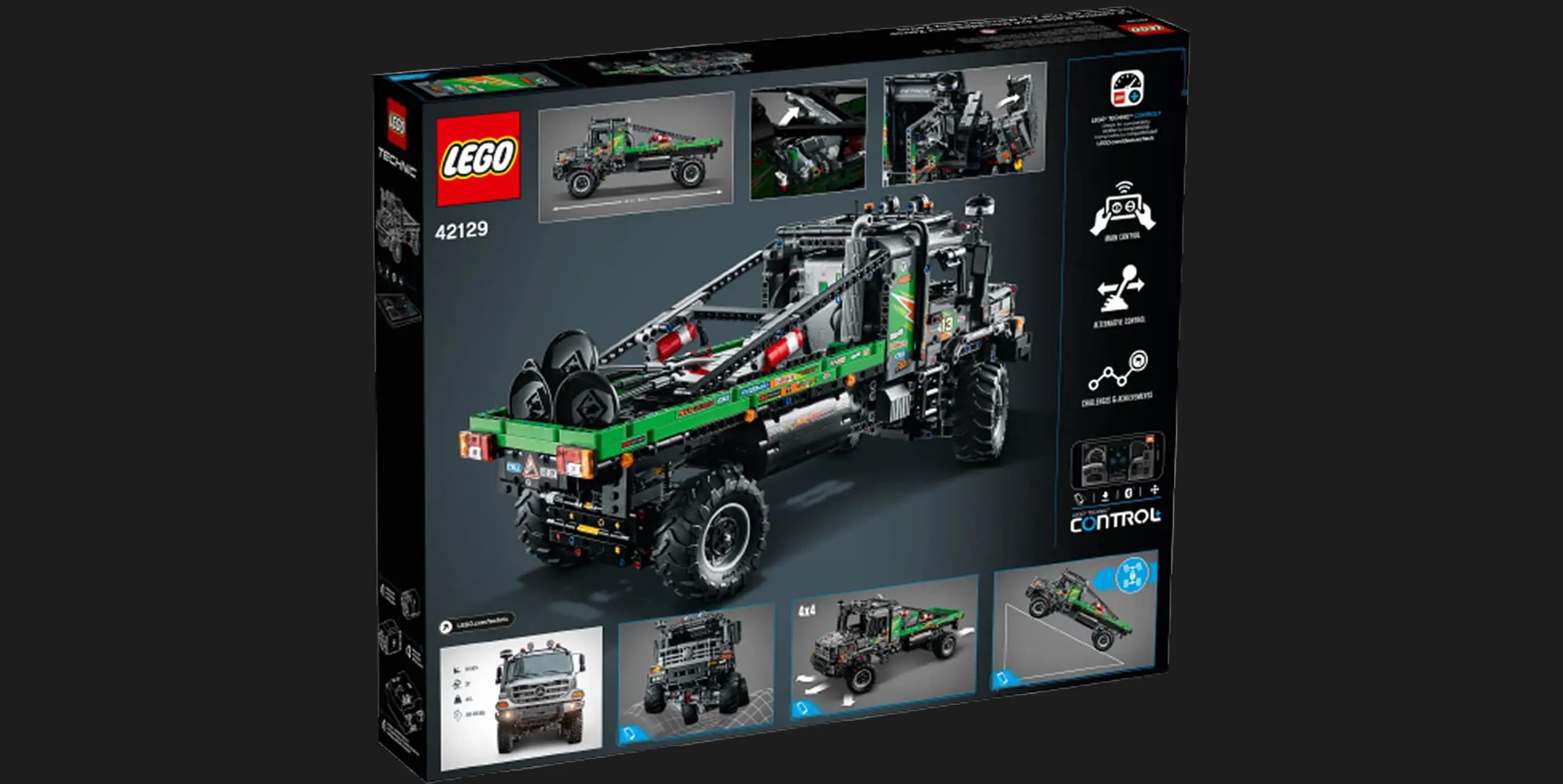 Конструктор LEGO Technic Грузовик для испытаний Mercedes-Benz Zetros 4x4 (42129)