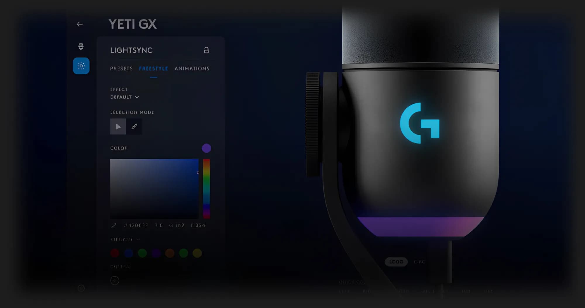 Микрофон Logitech Yeti GX Dynamic RGB Gaming Mic with Lightsync (Black) (UA)