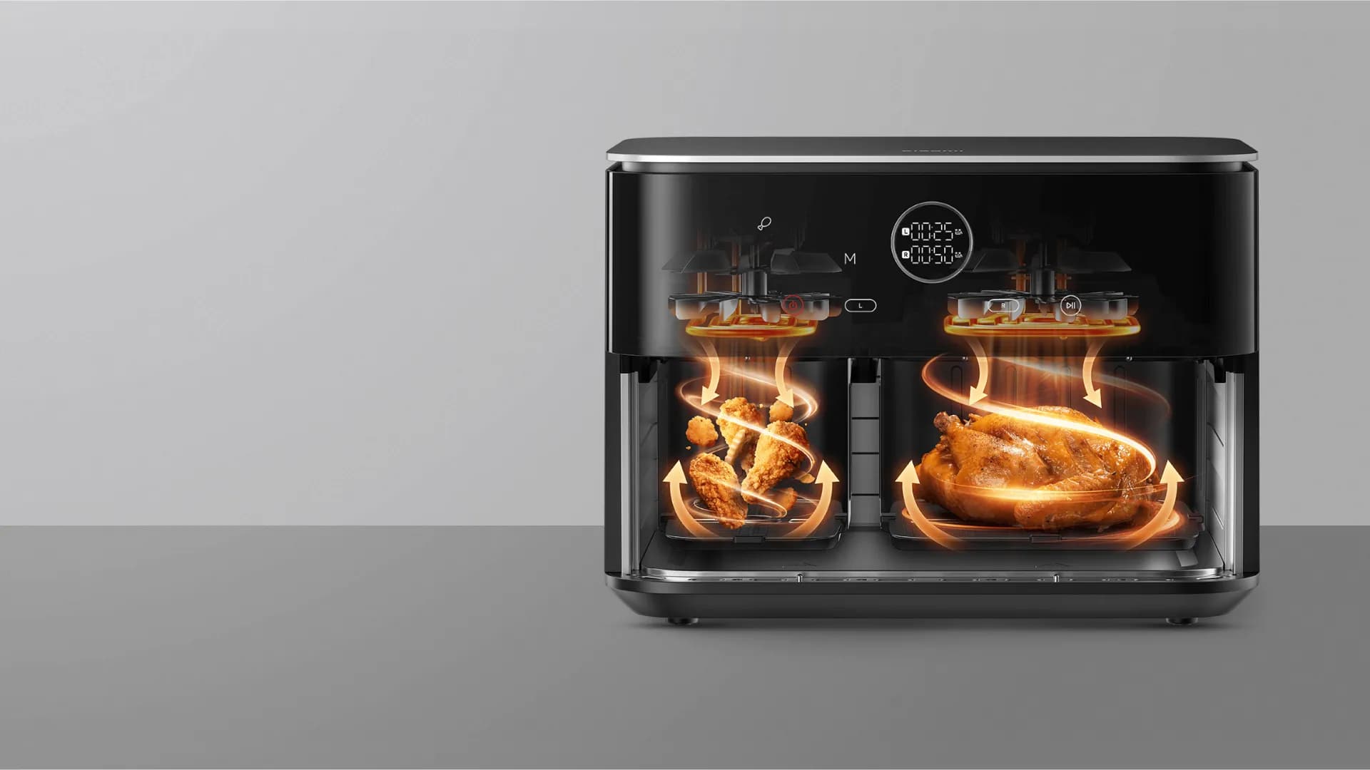Мультипечь Xiaomi Dual Zone Air Fryer 10L (Black)