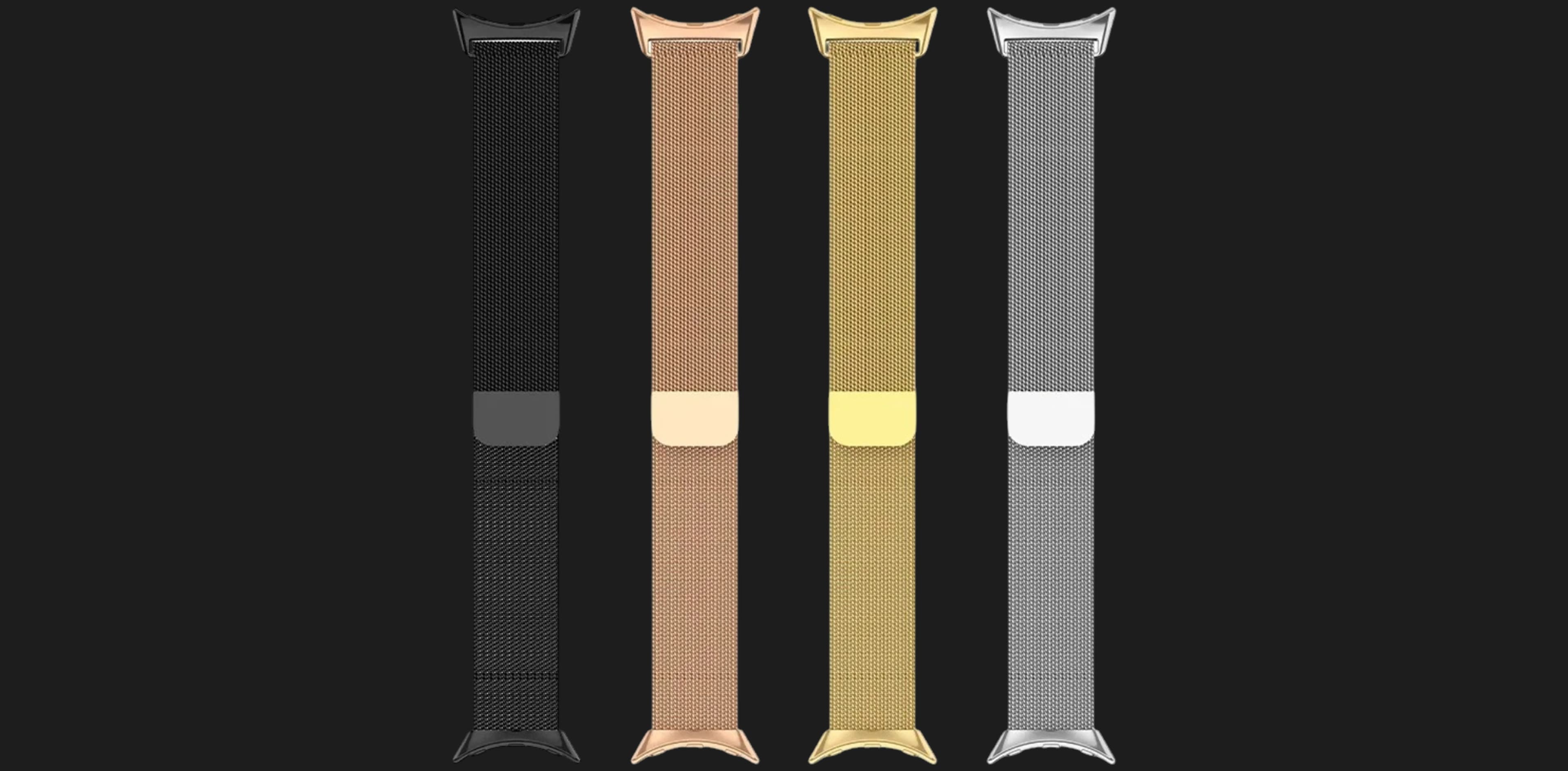 Ремешок Milanese Magnetic для Google Pixel Watch 45 mm (Gold)