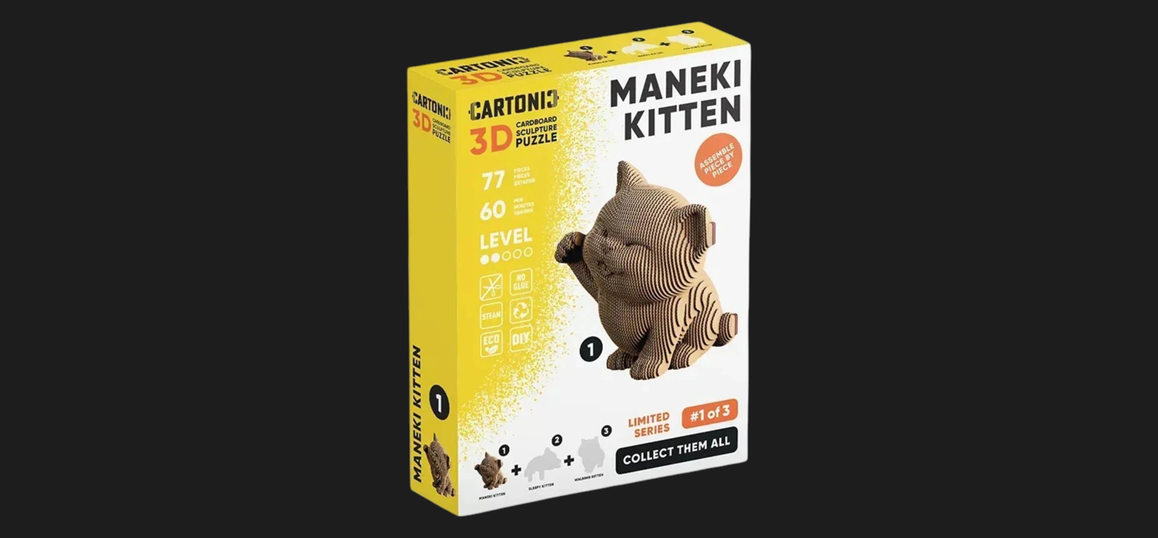 Картонный 3D пазл-конструктор Cartonic Maneki kitten (CARTMNMANE)