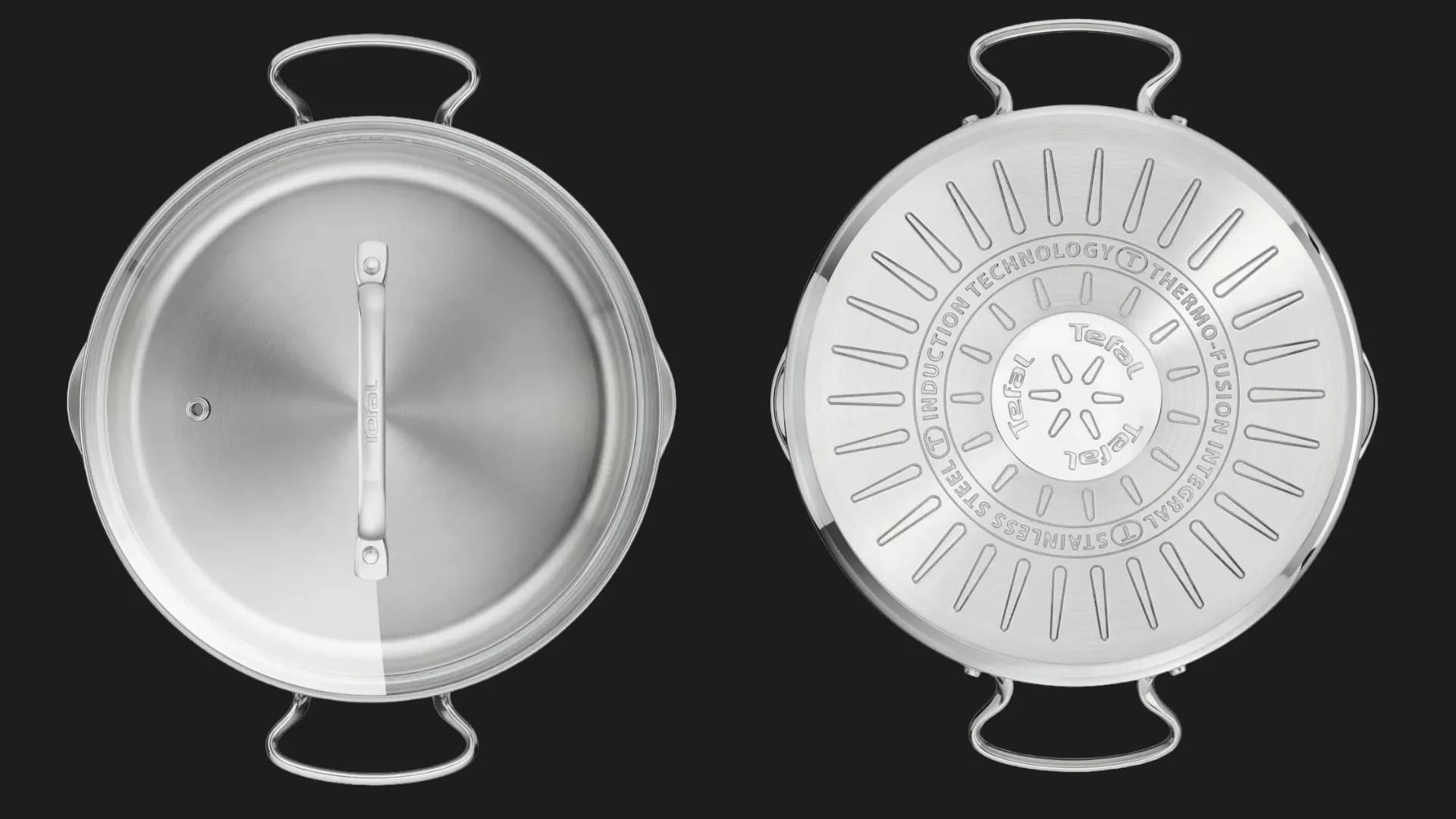 Кастрюля с крышкой Tefal Duetto+ 24 см 5 л (Silver) (G7194656)