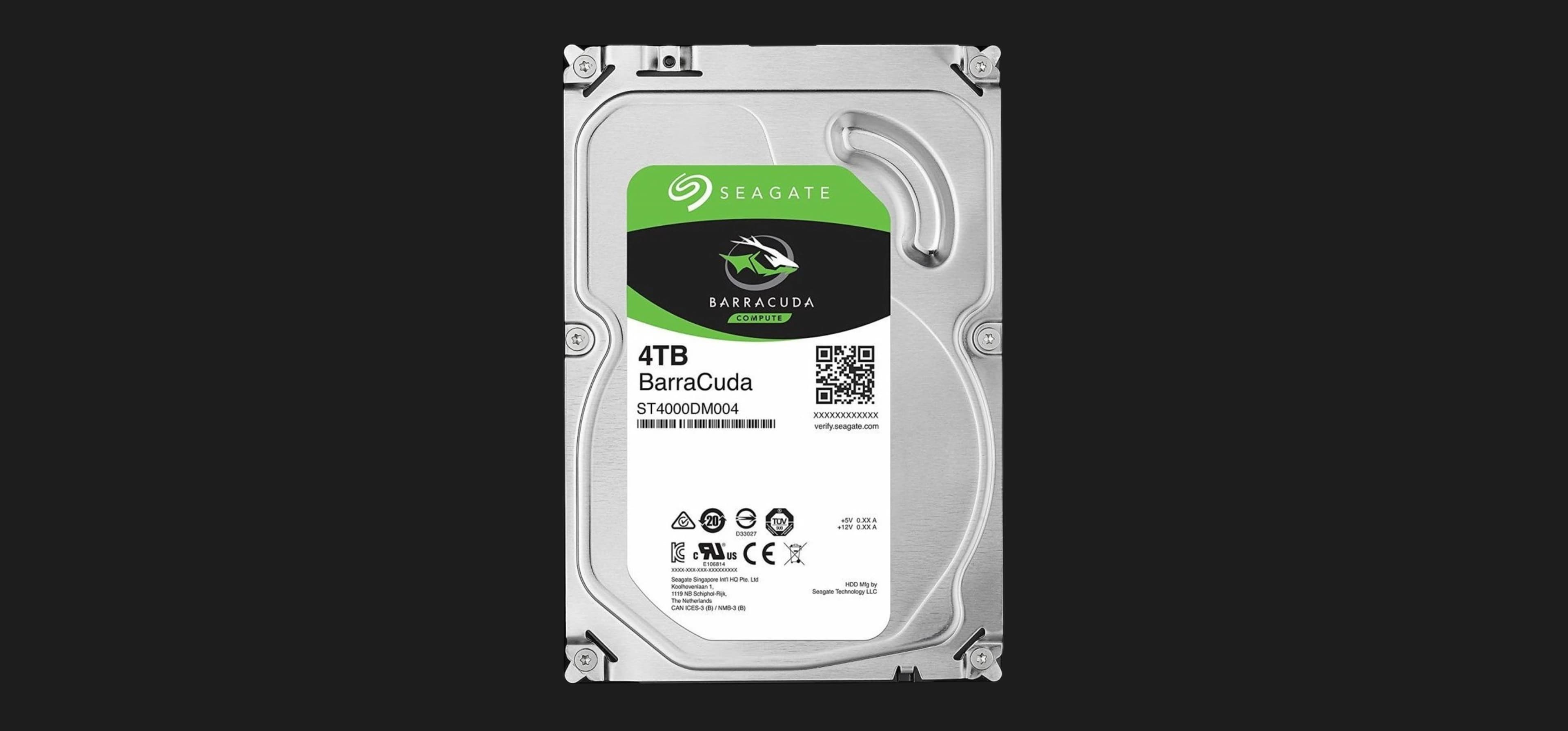 Жесткий диск Seagate BarraCuda 4TB 3.5" 256MB 5400rpm (ST4000DM004)