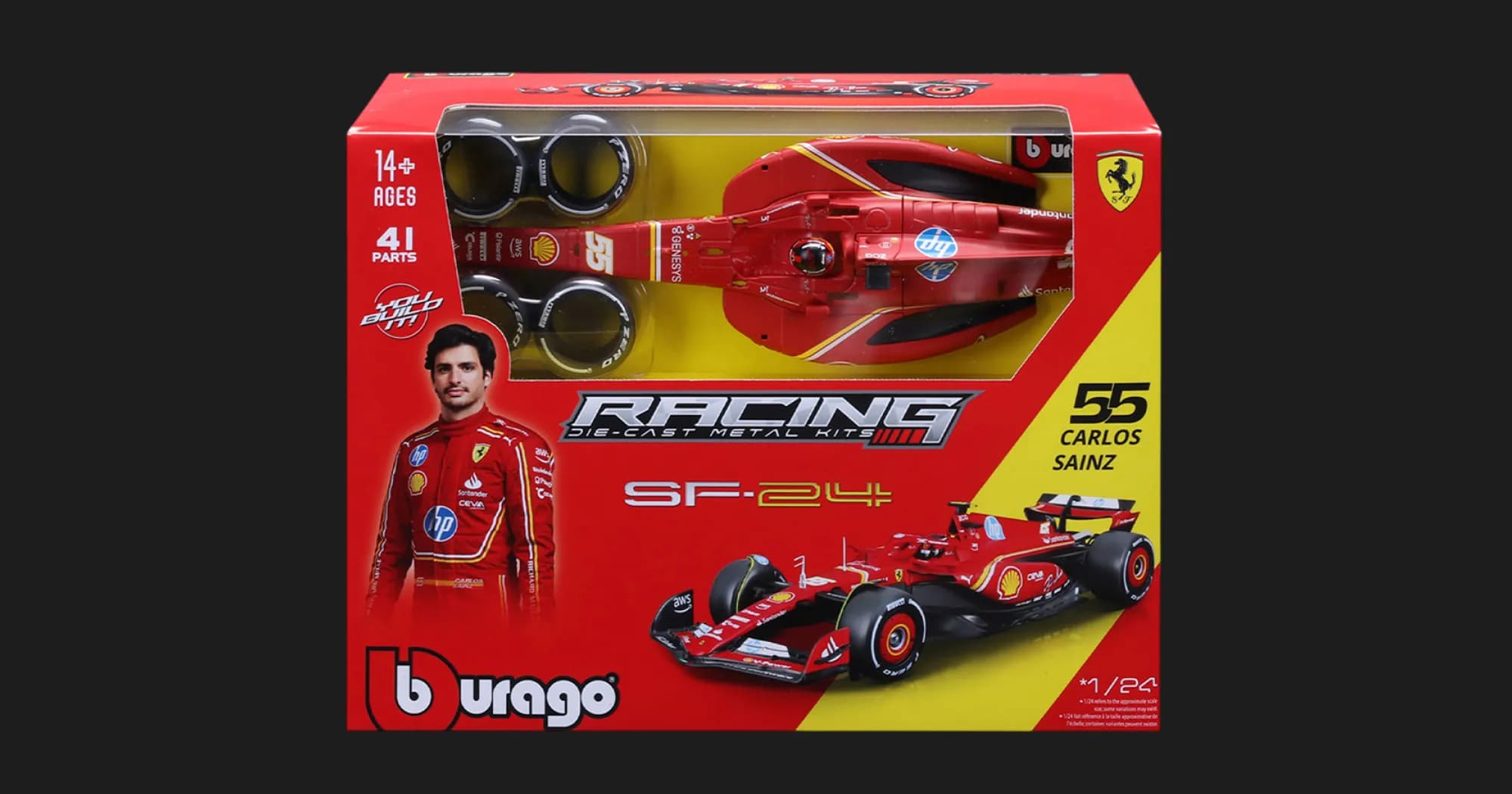 Авто-конструктор Bburago — Ferrari #55 (1:24) (18-26859)
