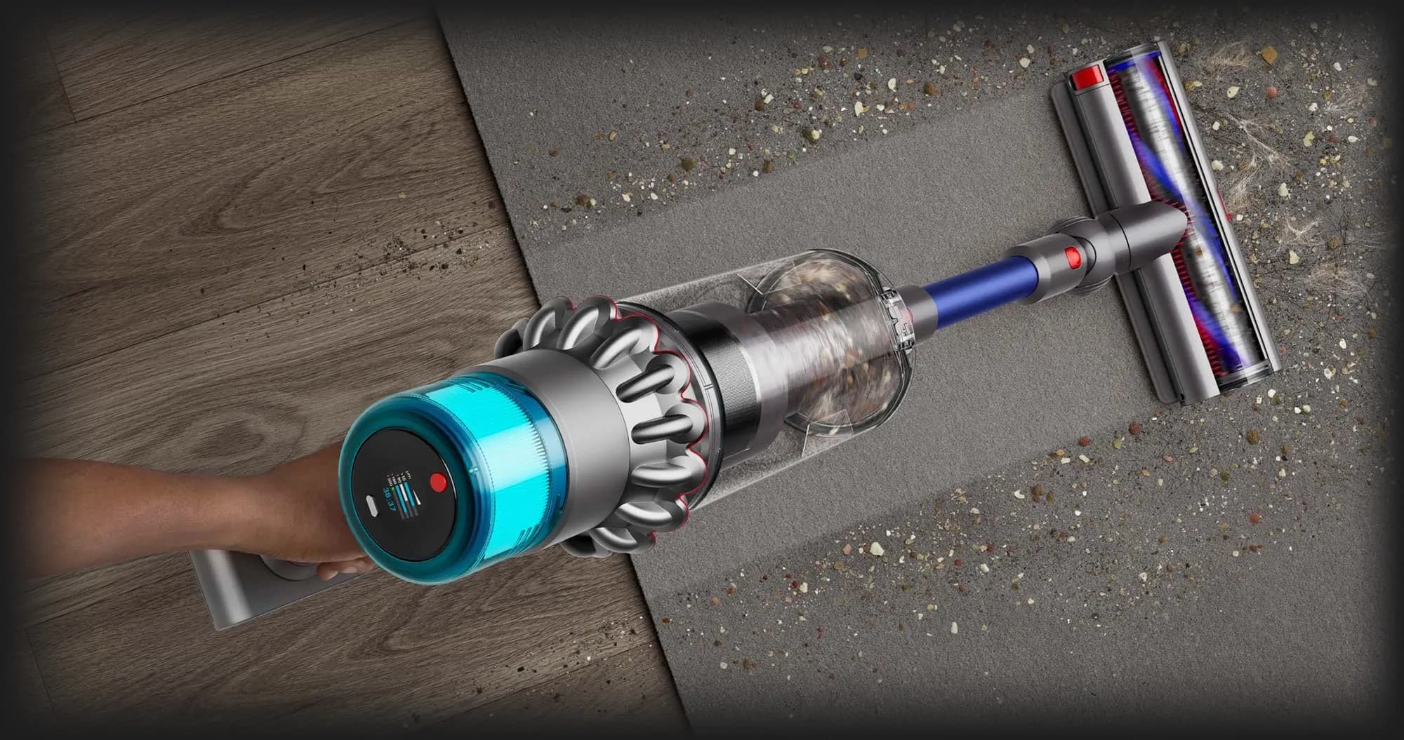 Пылесос Dyson Gen5 Outsize (Nickel/Blue)