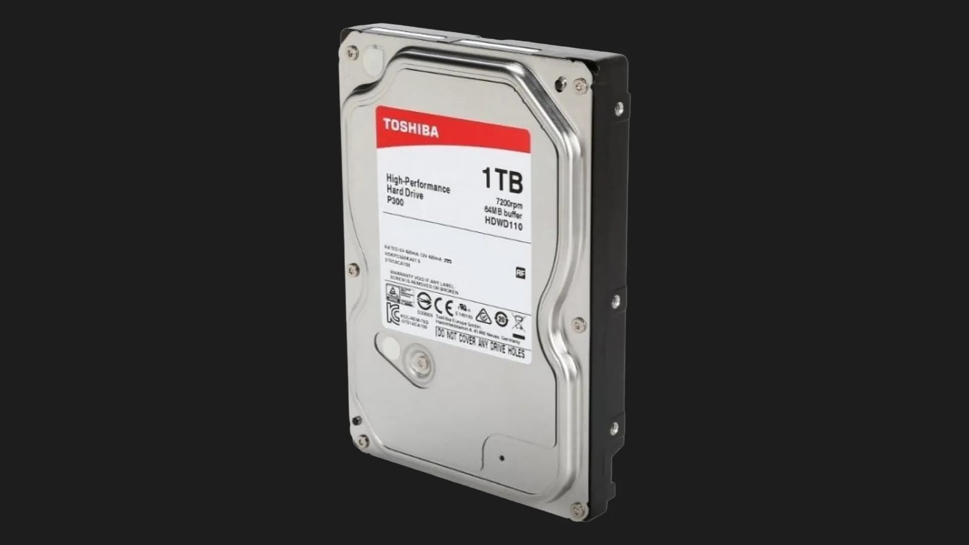 Жесткий диск Toshiba P300 1TB 3.5" 64MB 7200rpm (HDWD110UZSVA)