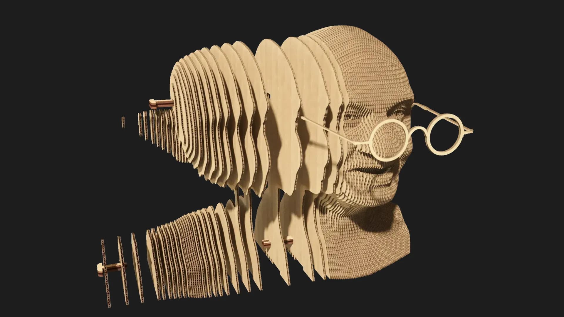 Картонный 3D пазл-конструктор Cartonic Махатма Ганди (Mahatma) (CARTMGDH)