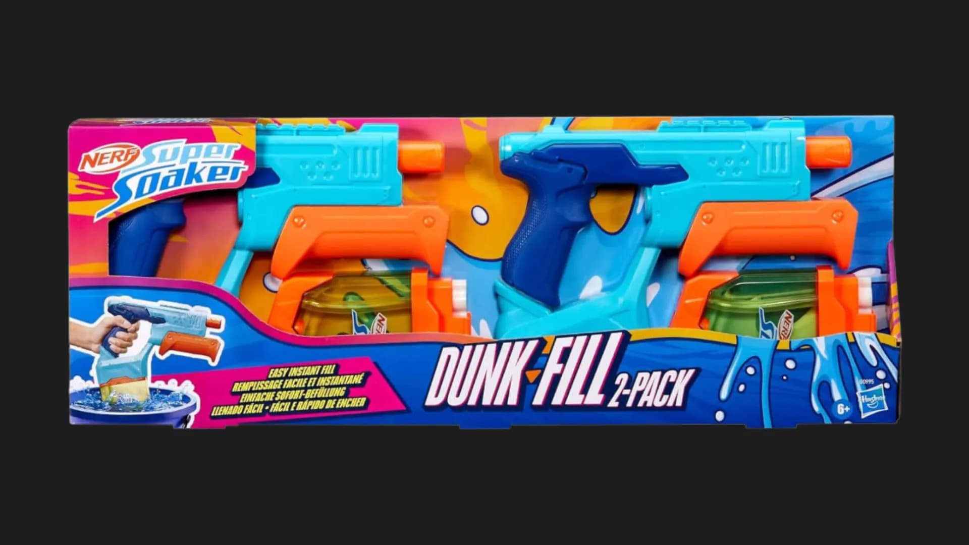 Набор водных бластеров Nerf Super Soaker Данк Фил, 2 шт (G0995)