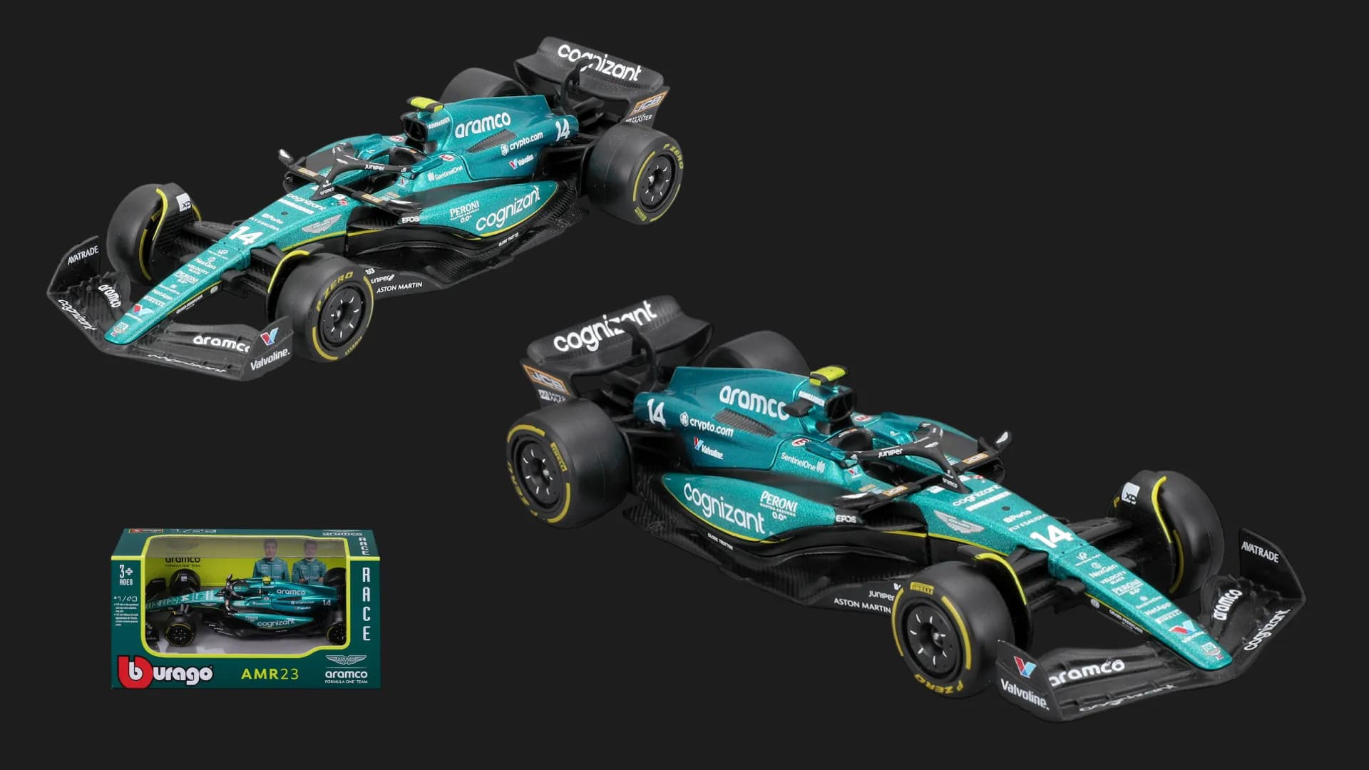 Автомодель Bburago Race - Aston Martin AMR23 2023 в ассортименте (1:43) (18-38090)