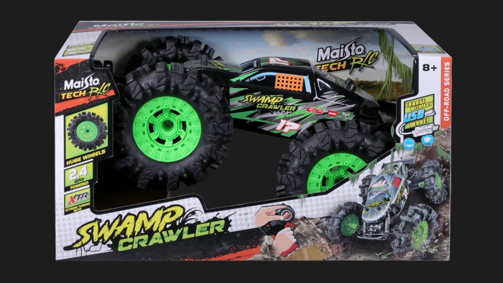 Автомобиль на р/у Maisto Tech — Swamp Crawler (82546) (Black)