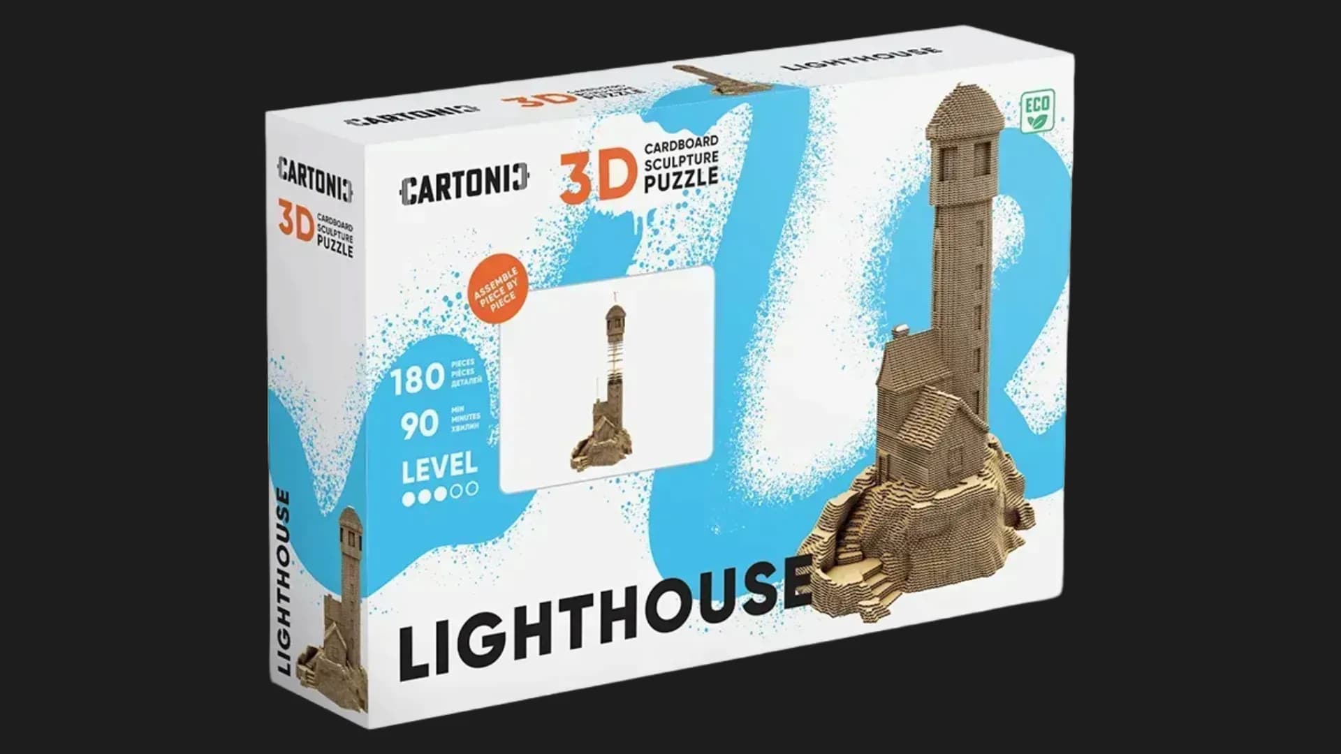 Картонный 3D пазл-конструктор Cartonic Маяк (Lighthouse) (CARTLIHOU)