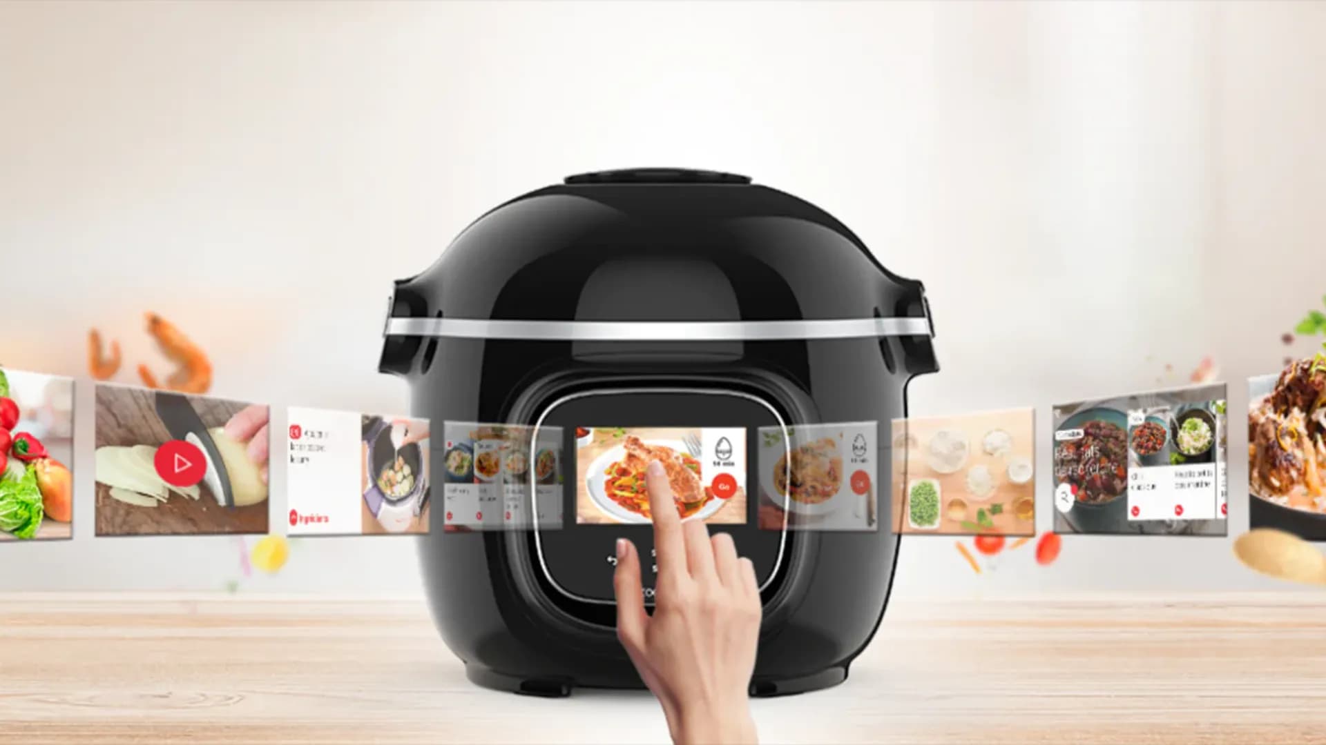 Мультиварка-скороварка Tefal Cook4me Touch CY912830