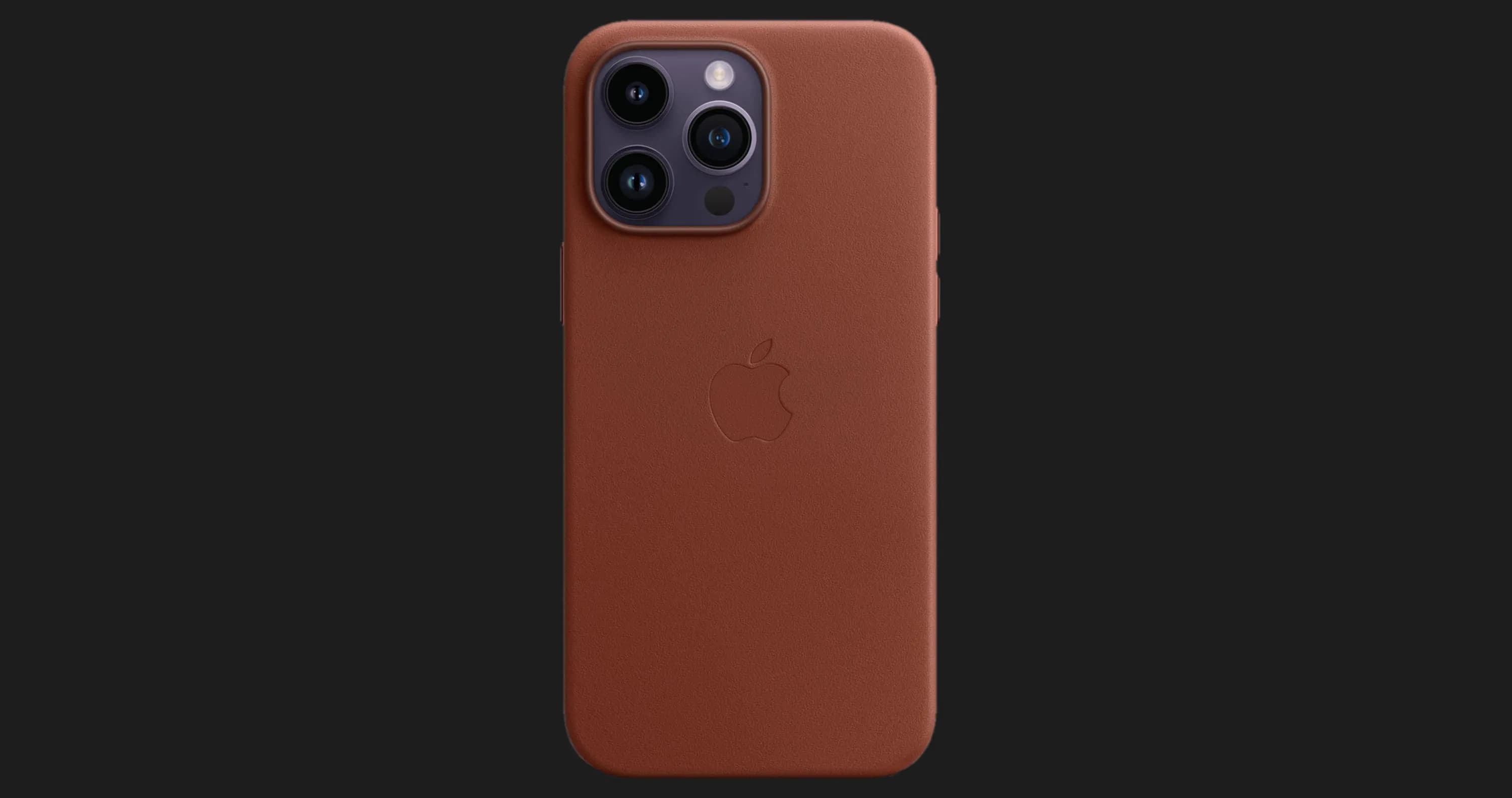 Оригинальный чехол Apple Leather Case with MagSafe для iPhone 14 Plus (Ink)