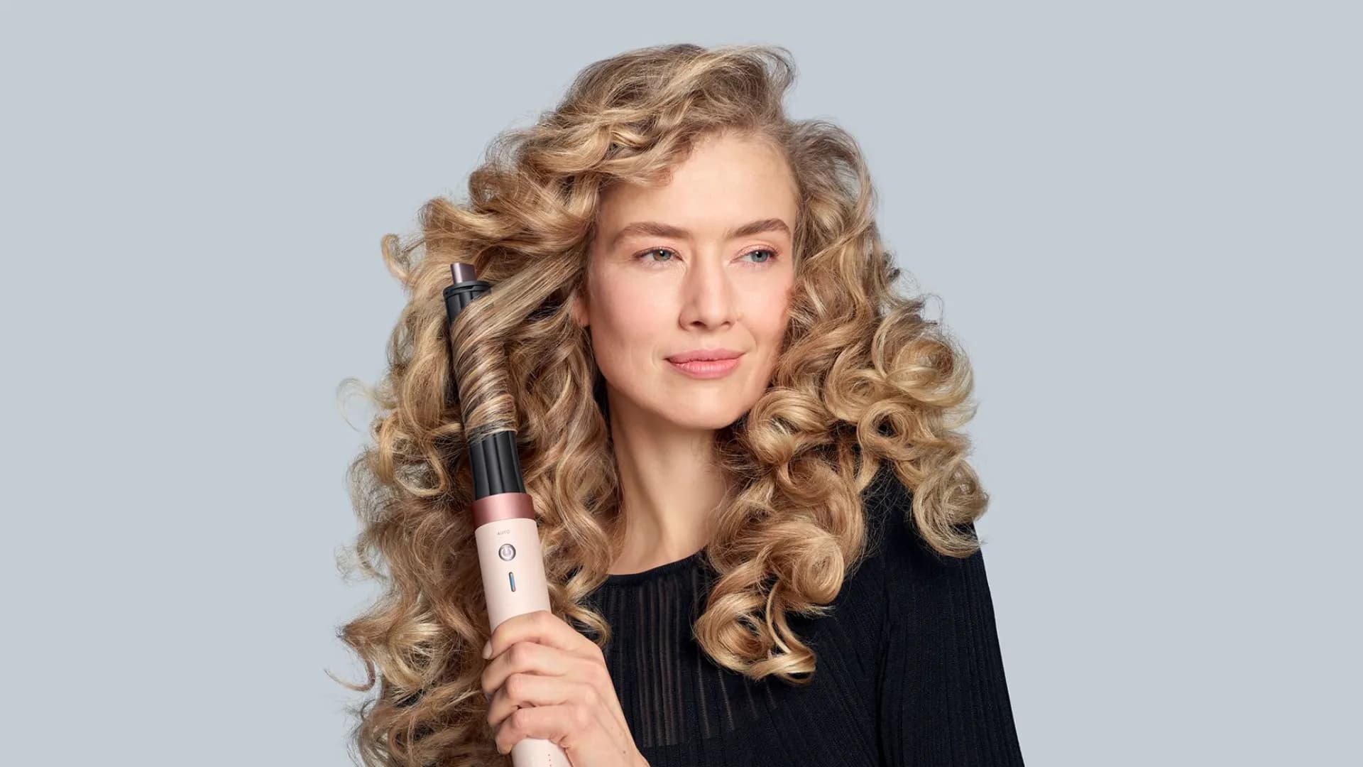 Длинная цилиндрическая насадка Dyson Airwrap Coanda2x Curling Barrel - 30mm (Black/Jasper Plum)