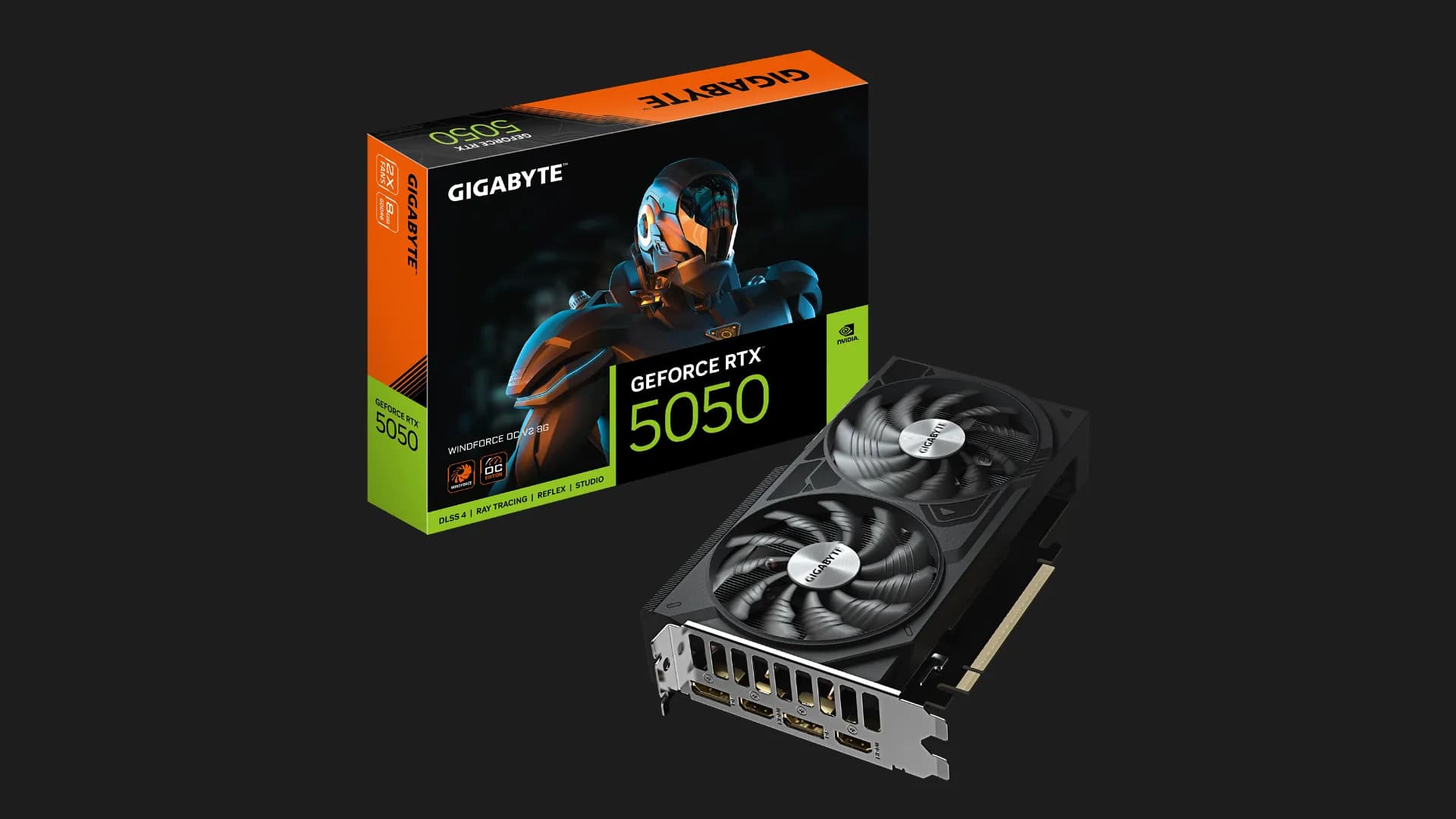 Видеокарта GIGABYTE GeForce RTX 5060 WINDFORCE OC 8GB (GV-N5060WF2OC-8GD)