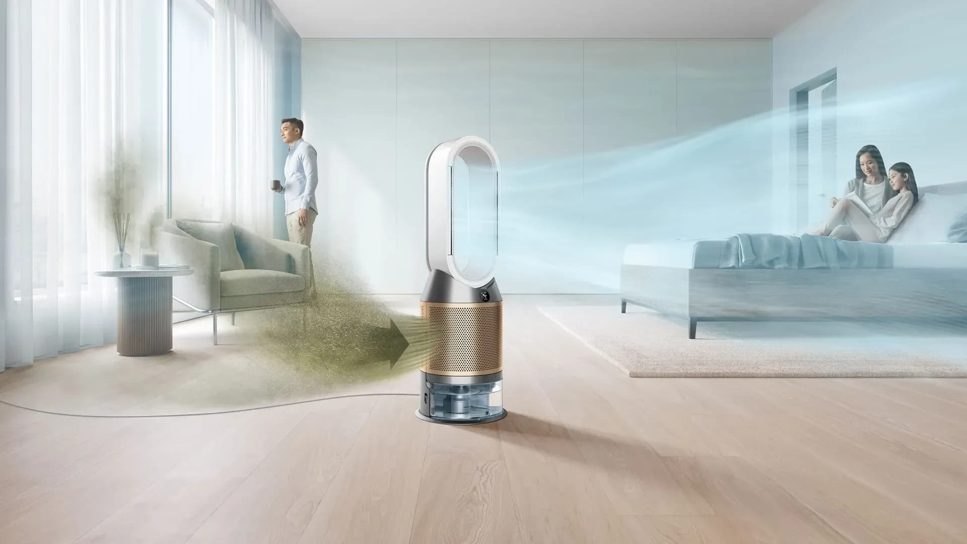 Очиститель воздуха Dyson Purifier Humidify + Cool Formaldehyde PH04 (White/Gold)