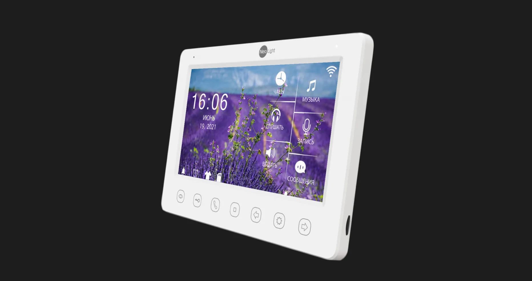 Видеодомофон Neolight Kappa + HD WF (Black)